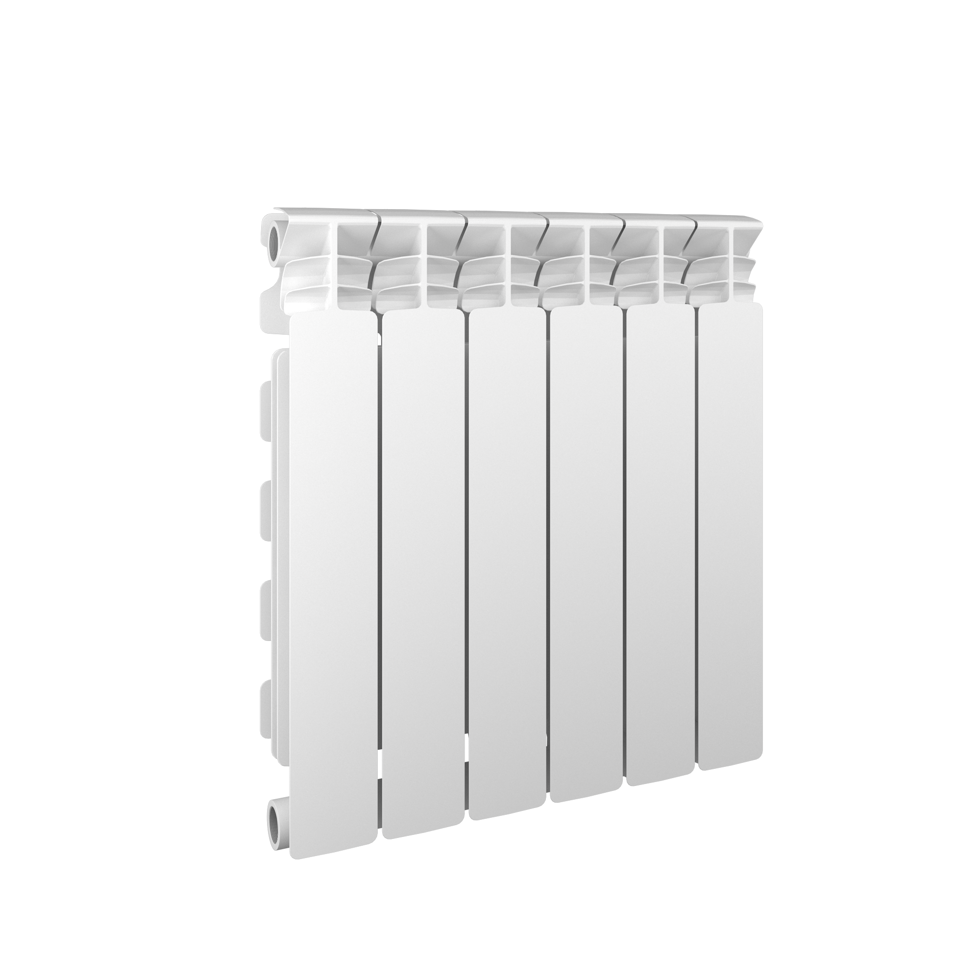 Radiateur eau chaude 660W, l.48xH.55.6 cm Alurad EQUATION horizontal blanc - 5
