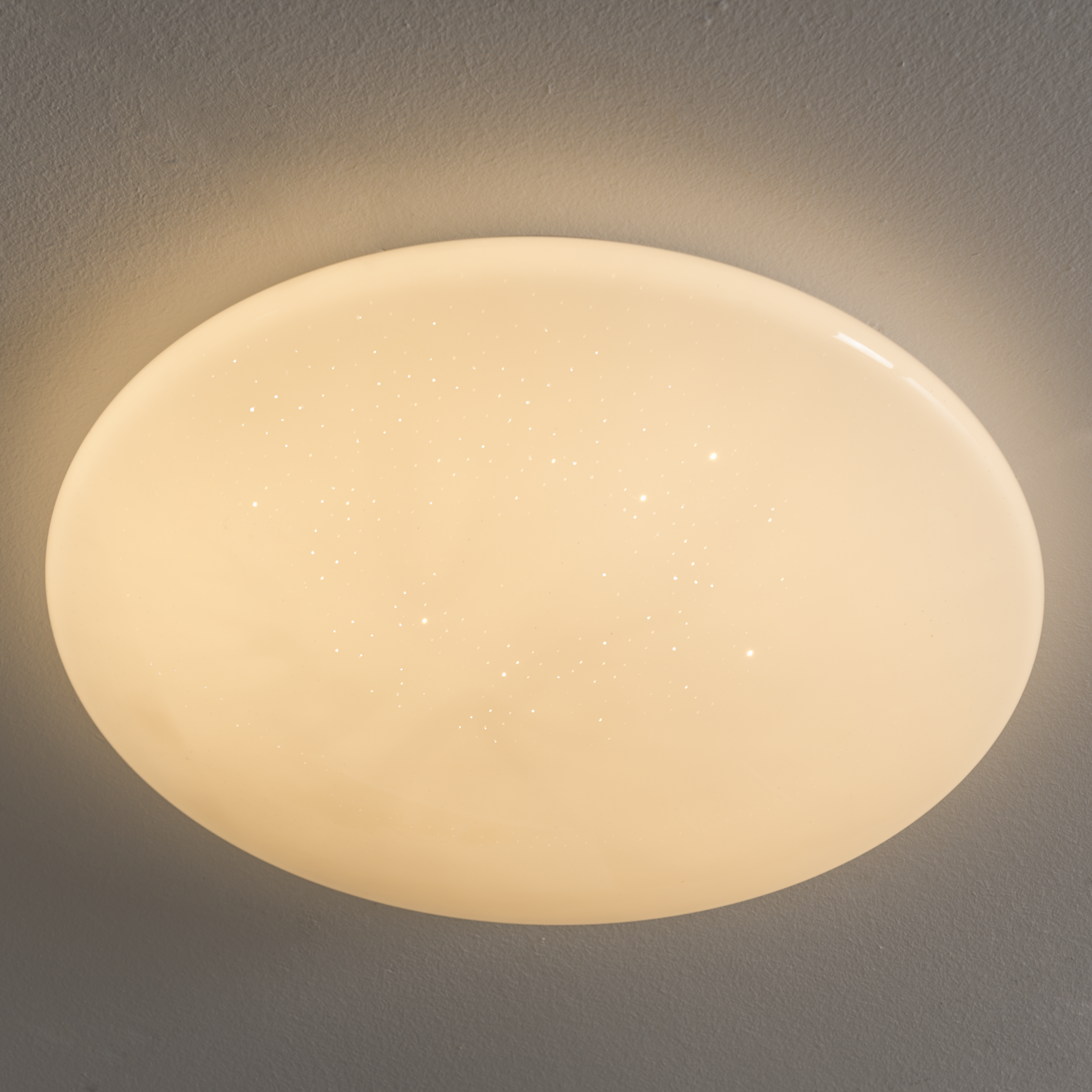 Plafonnier, essentiel plastique blanc module led INSPIRE Modica starry D.40 cm - 2
