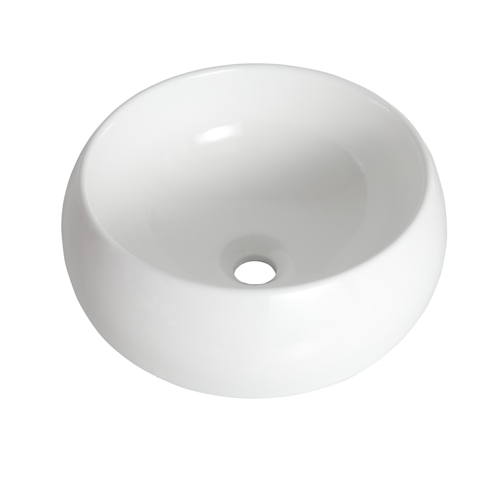 Lavoar cu montaj pe blat Sensea Lune, latime 40 cm, alb