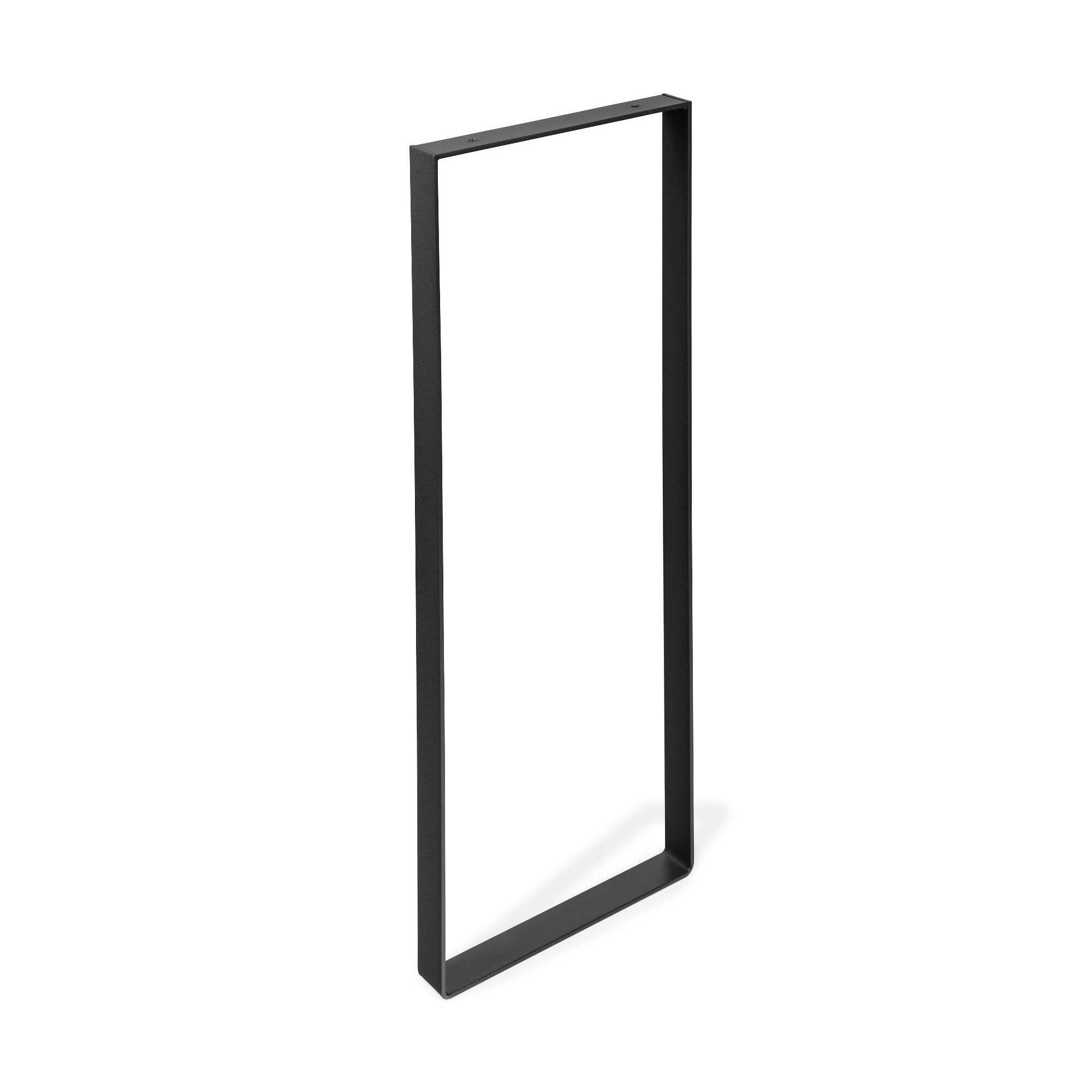 Picior mobila, pentru masa, 300 x 40 mm, H 800 mm, metal, negru, mat