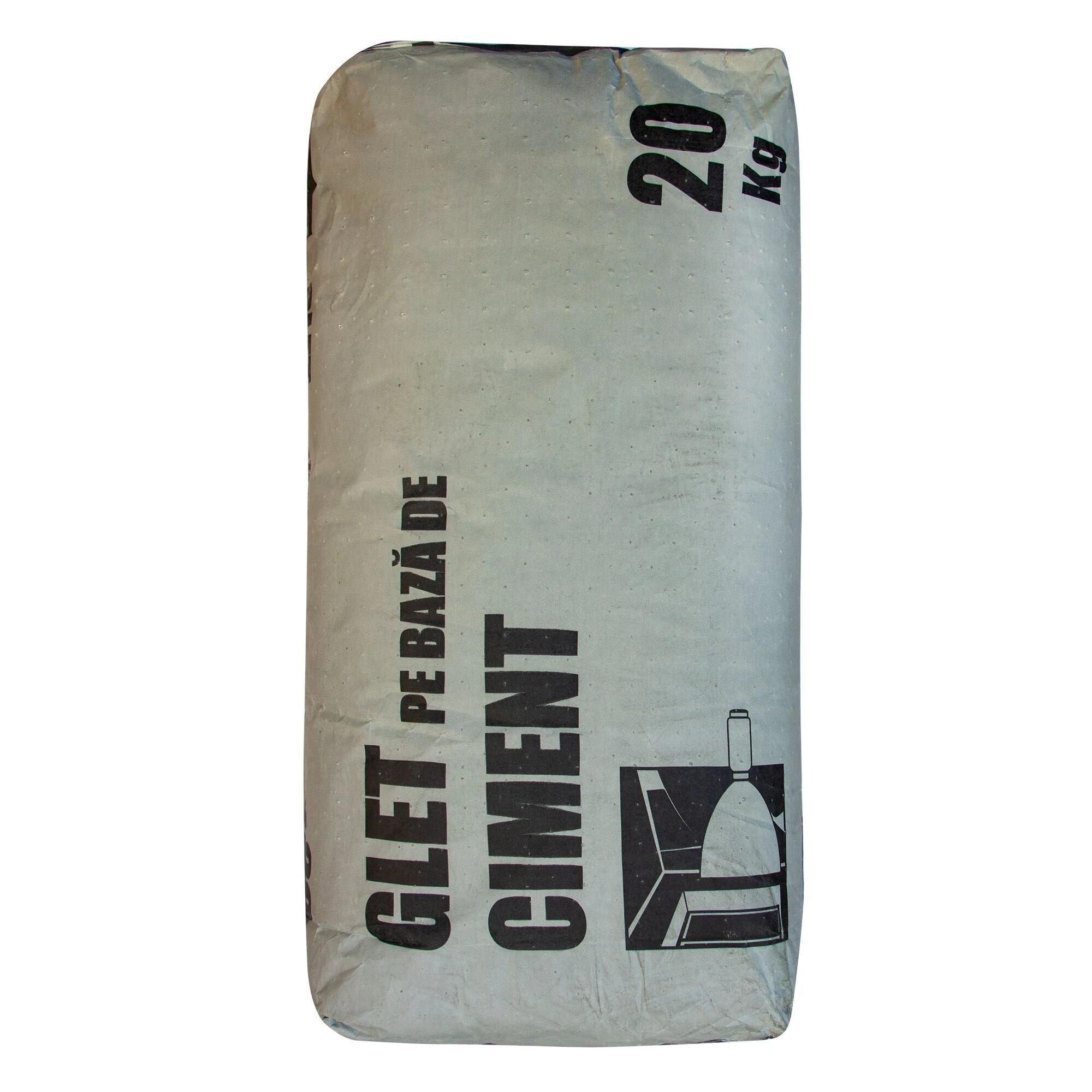 Glet pe baza de ciment, interior, 20 kg, alb