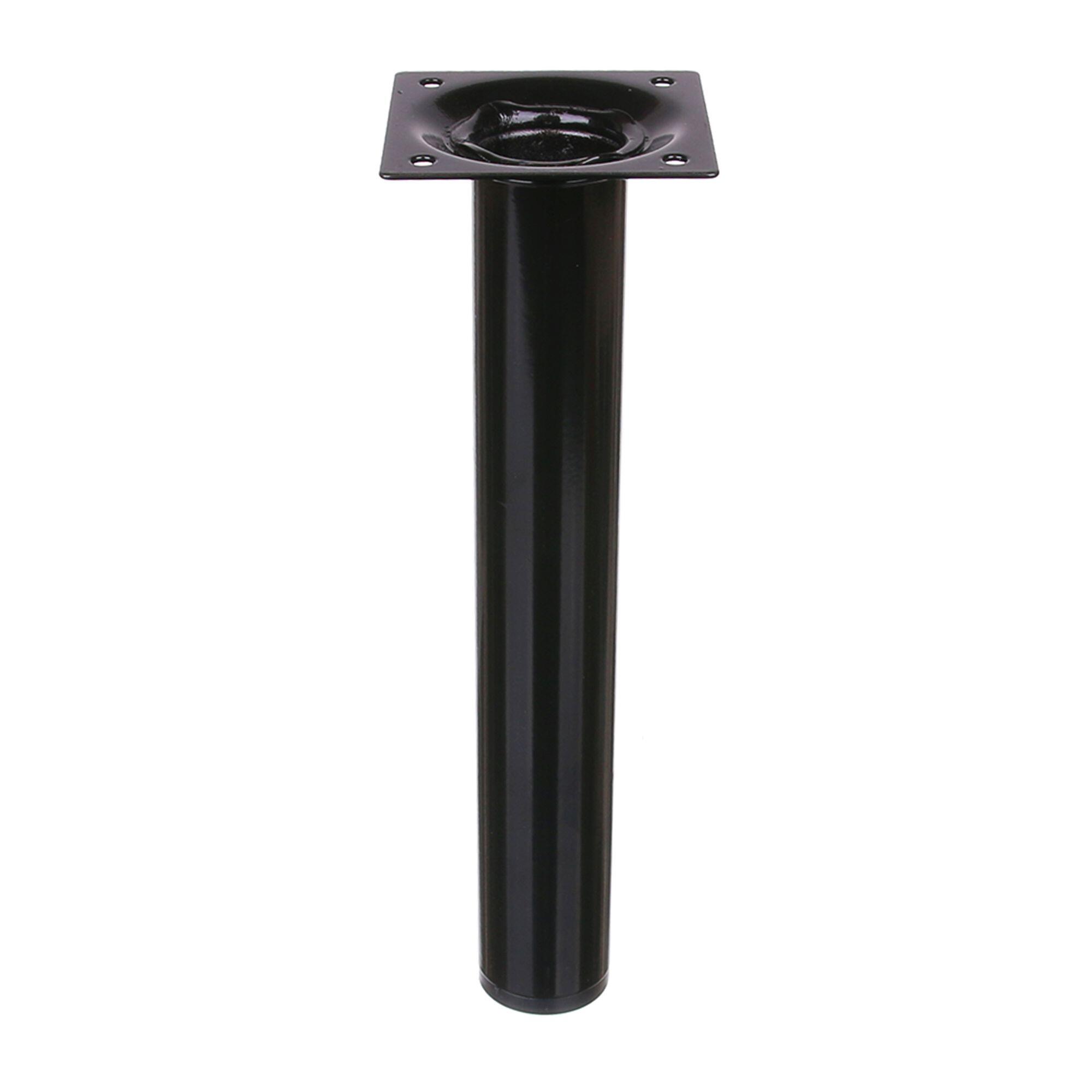 Picior mobila, pentru masa, Ø 30 mm, H 800 mm, otel, negru