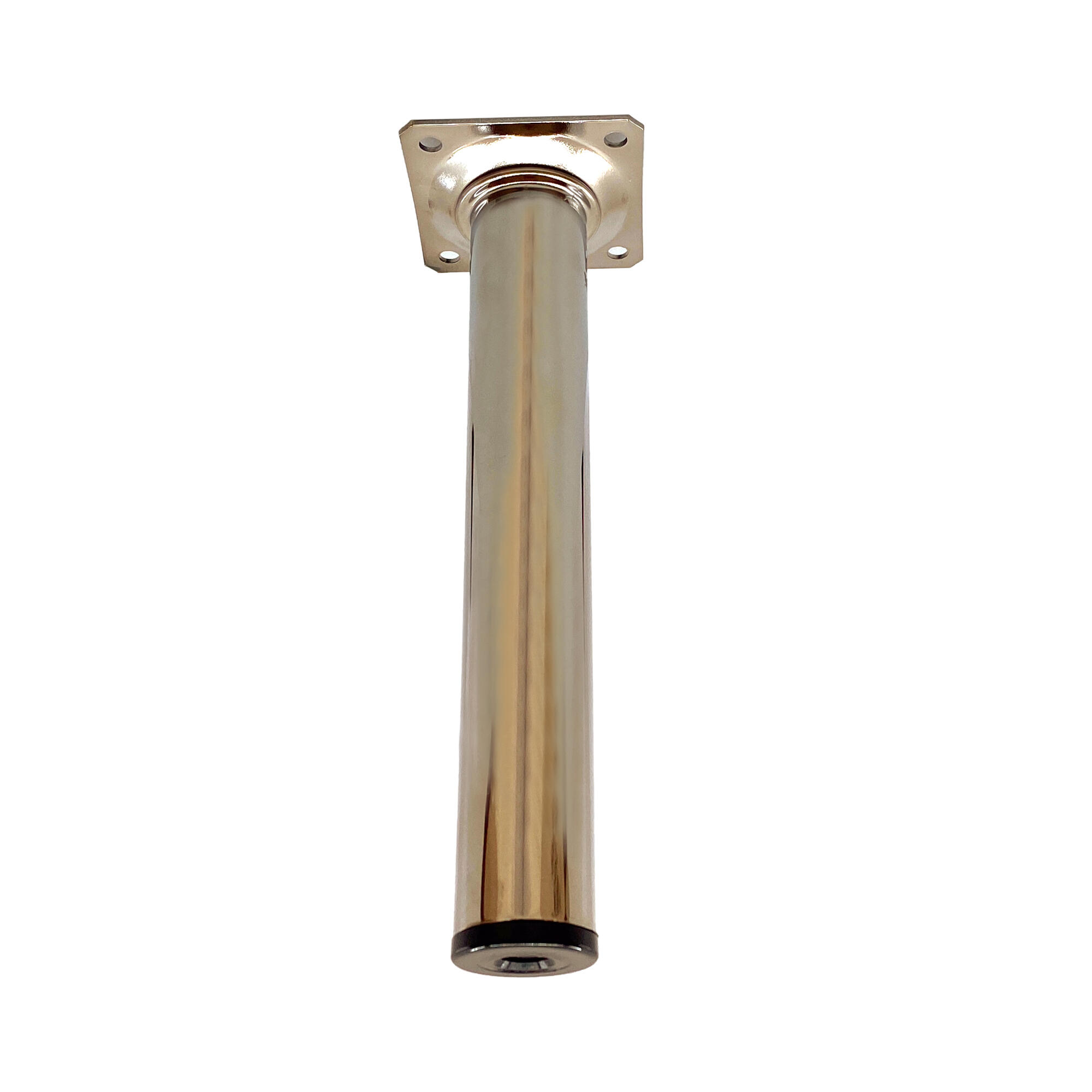 Picior mobila, Ø 30 mm, H 150 mm, metal, argintiu, cromat