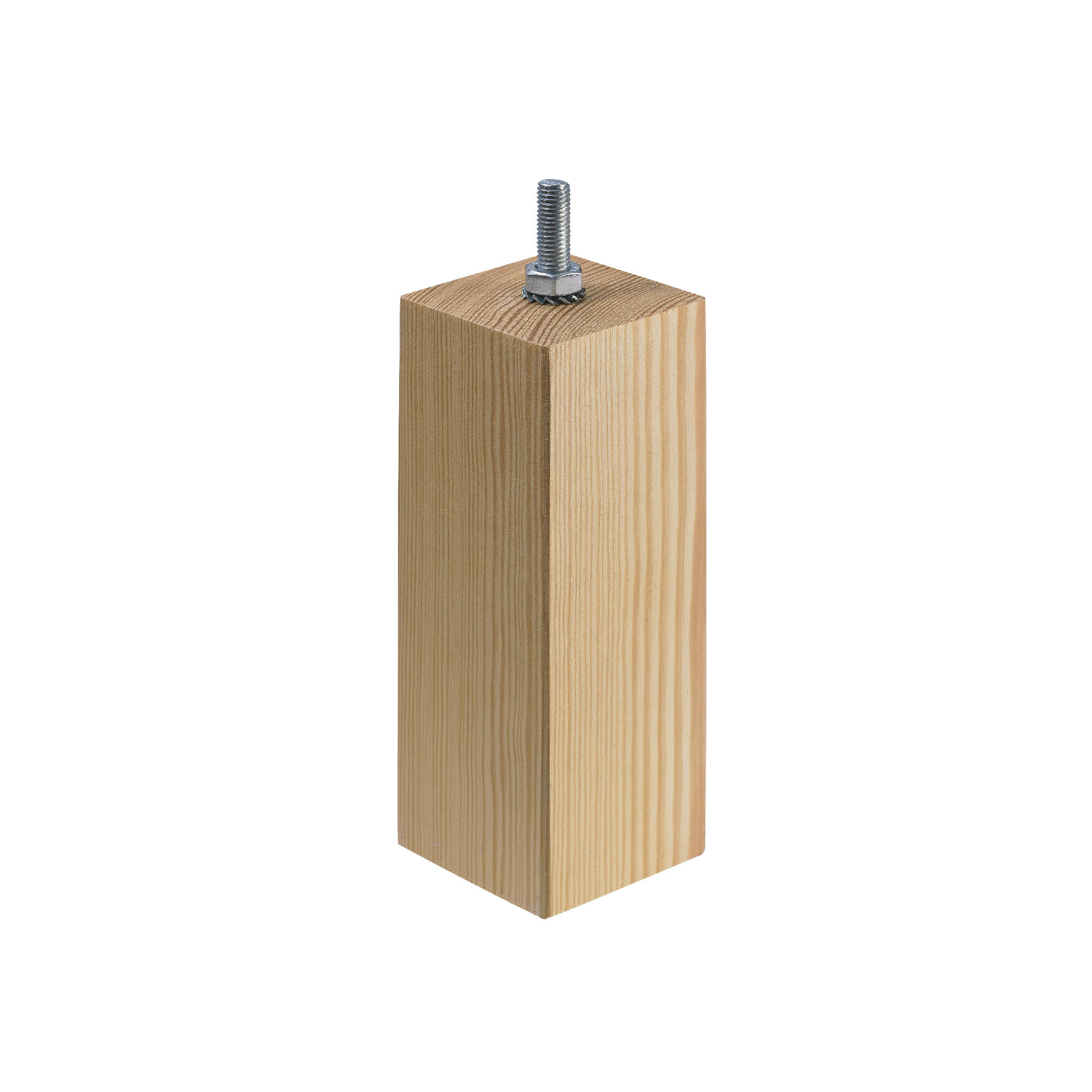 Picior mobila, 50 x 50 mm, H 150 mm, lemn brut