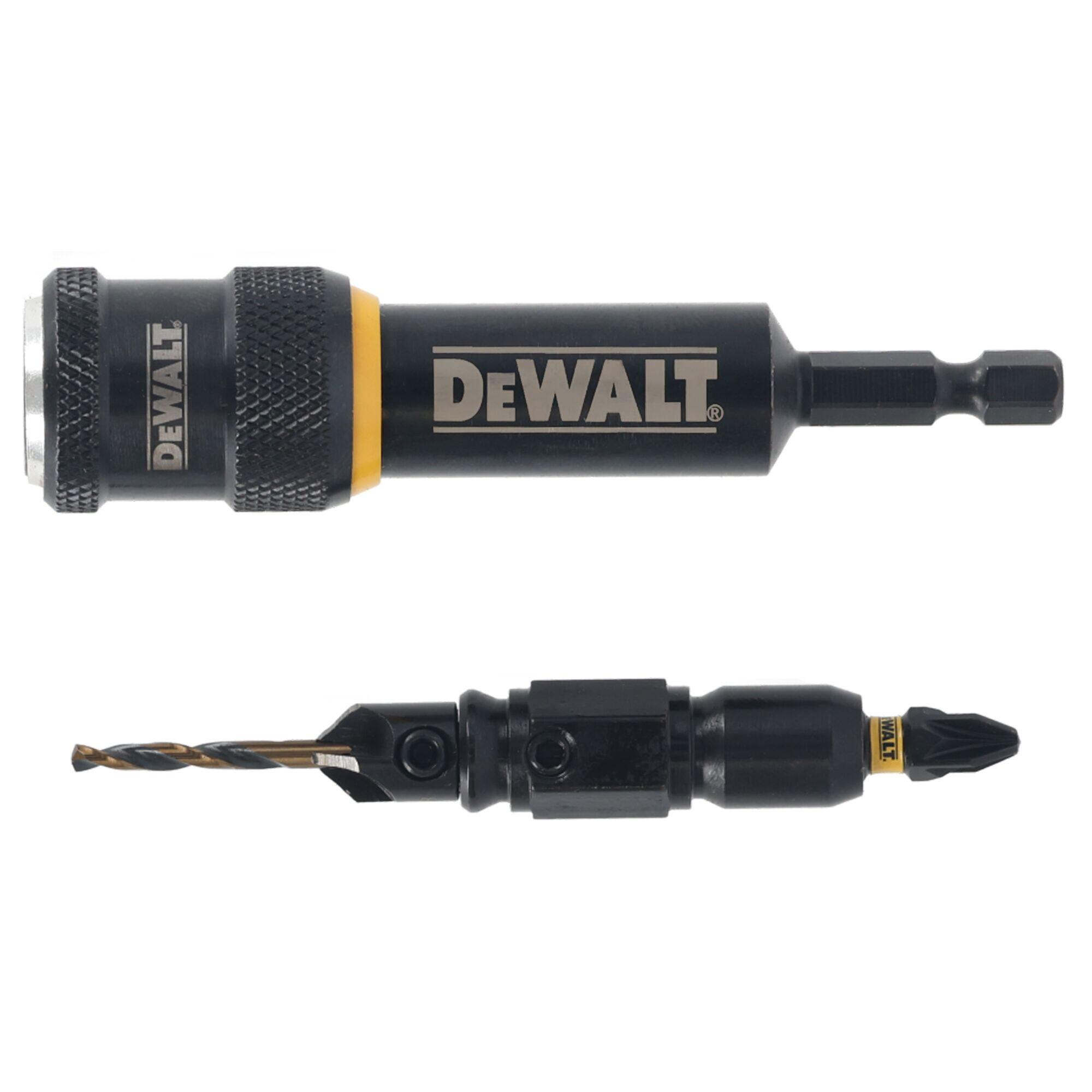 Adaptor cu burghiu de ghidare DeWalt, no. 12, capat PZ2