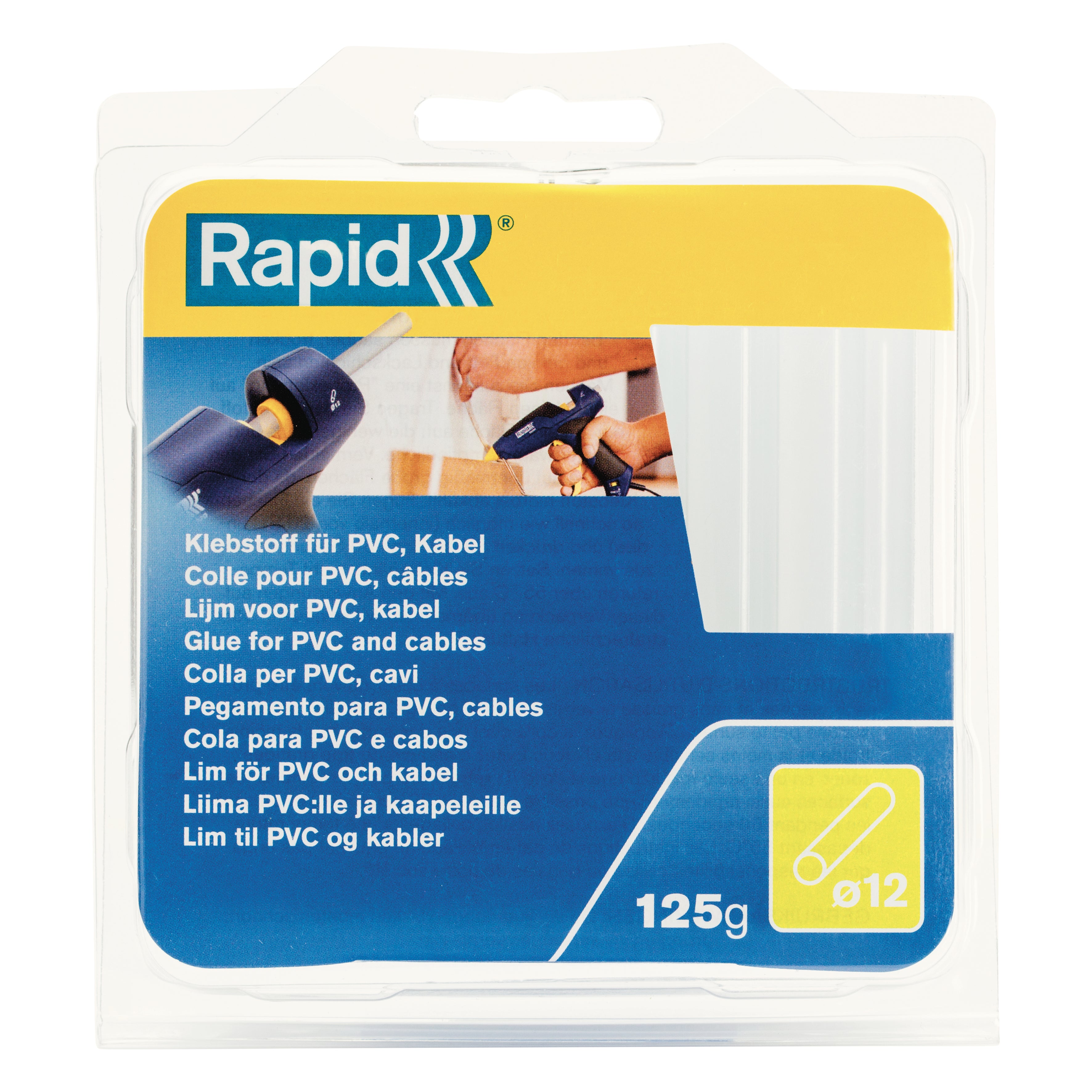 Stick di colla a caldo RAPID trasparente L 94 mm Ø 12 mm 125 g - 2
