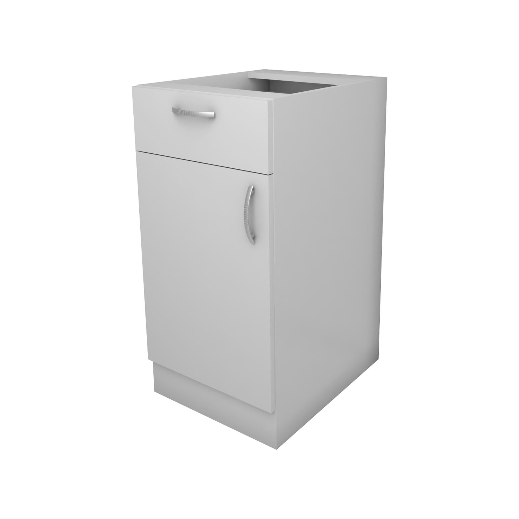 Corp inferior Spring, 1 usa si 1 sertar, latime 40 cm, material usa PAL melaminat, decor alb