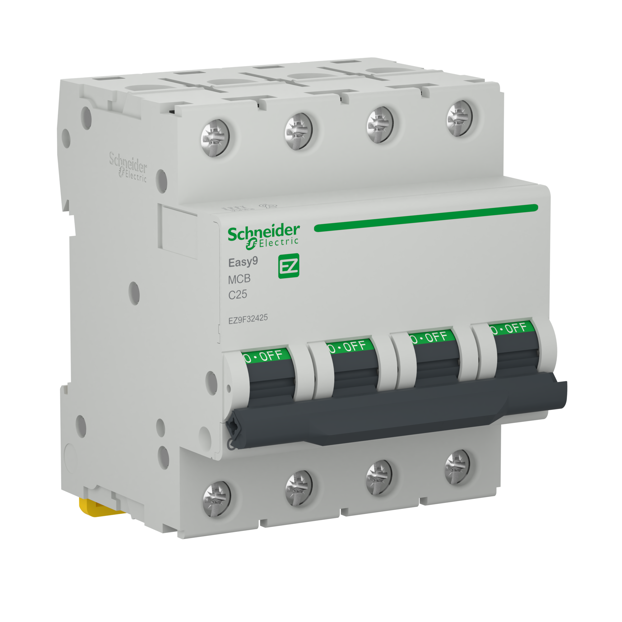 Disjunctor Schneider Easy9, tetrapolar, 25A, 4 P | Leroy Merlin