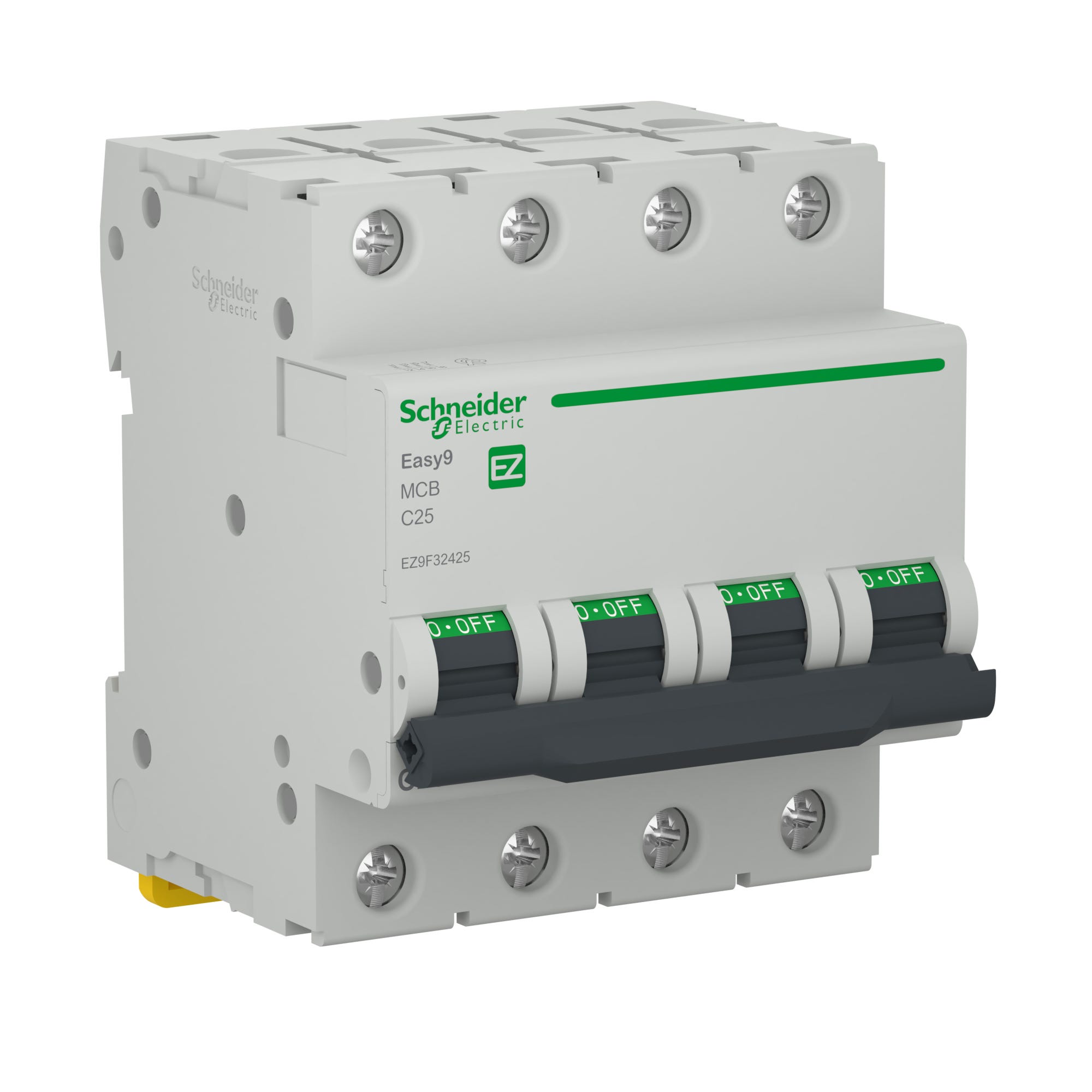 Disjunctor Disjunctor Schneider Easy9, tetrapolar, 25A, 4 P | Leroy Merlin