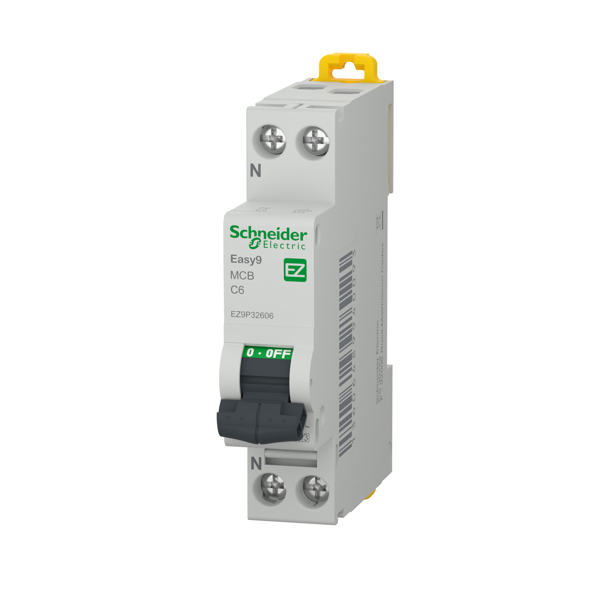 Disjunctor Schneider Easy9, P+N, 6A, 1 P | Leroy Merlin