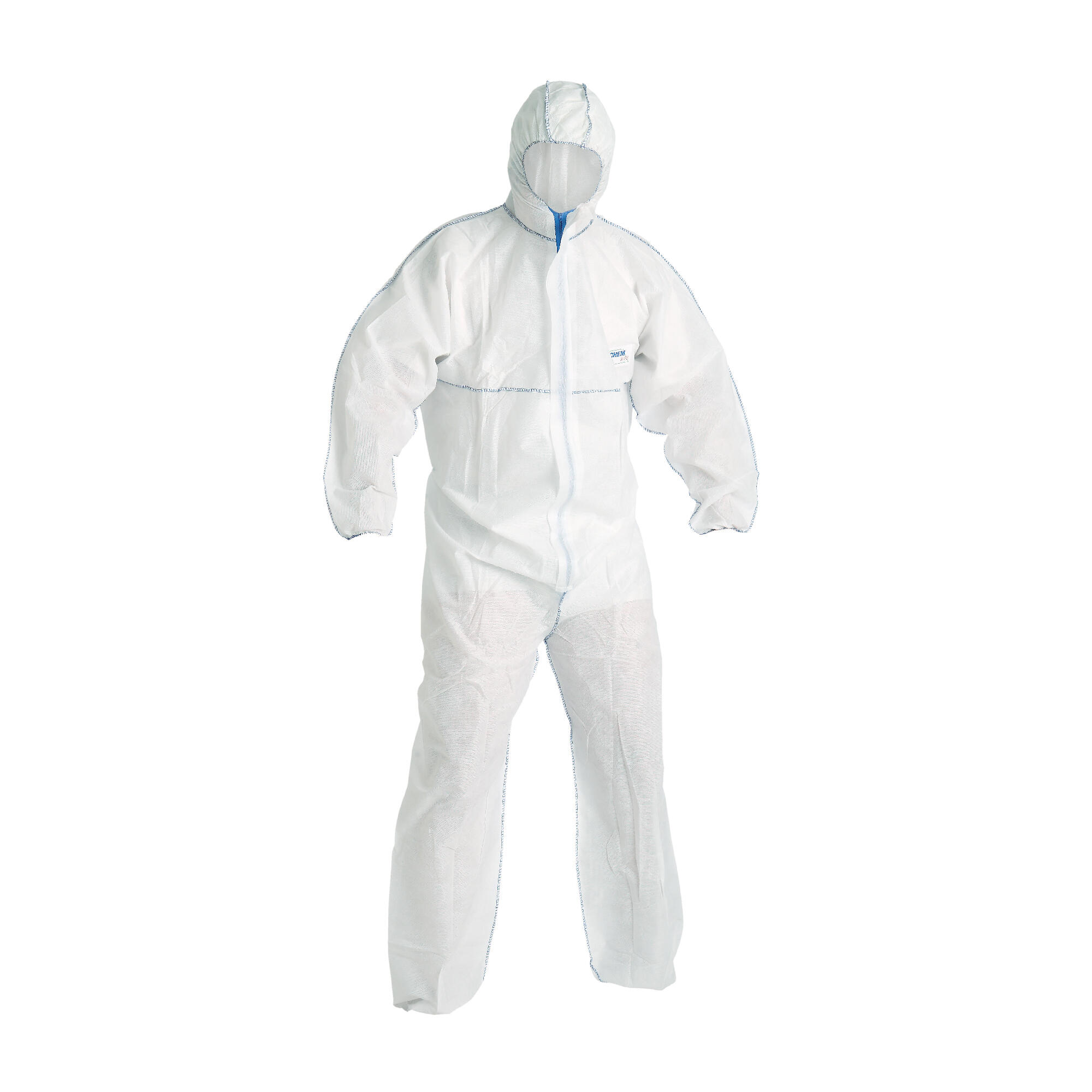 Combinezon protectie Chemsafe, polipropilena, marimea L, alb