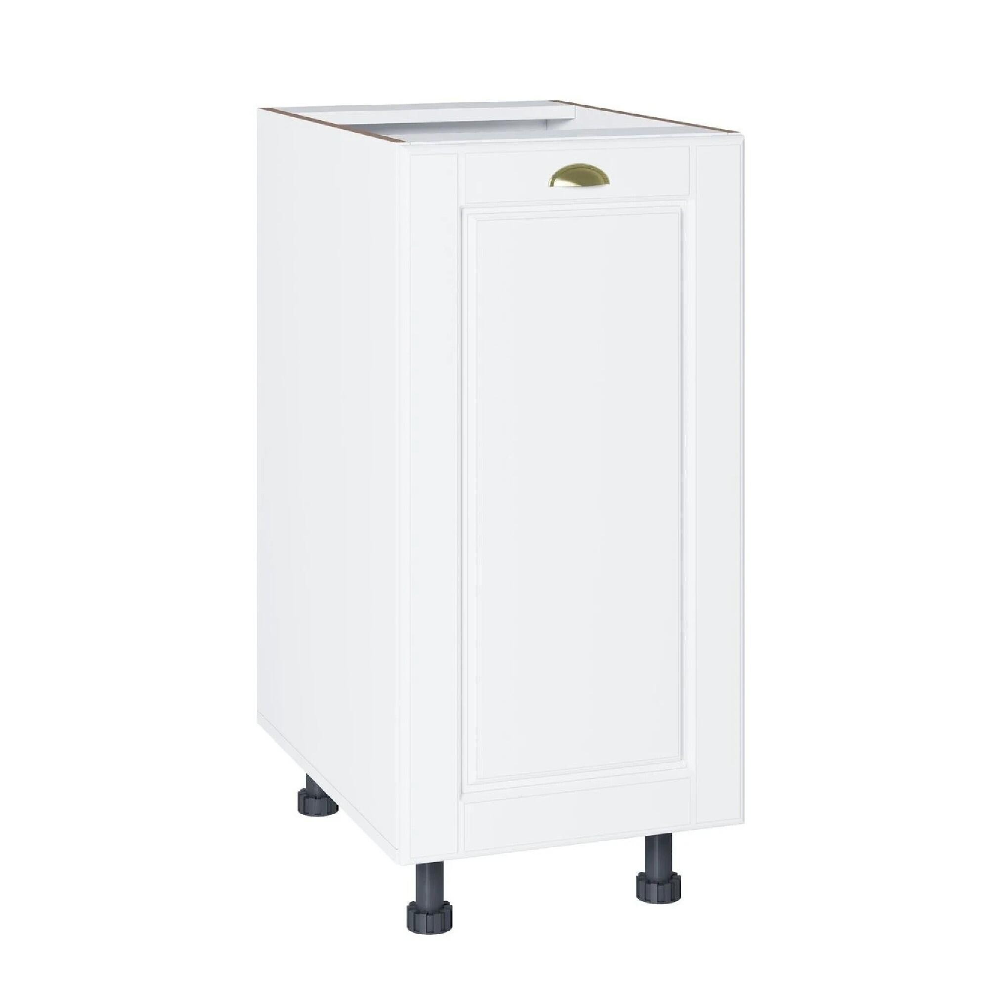 Corp inferior Olivia, 1 usa, latime 40 cm, material usa MDF infoliat, decor alb mat