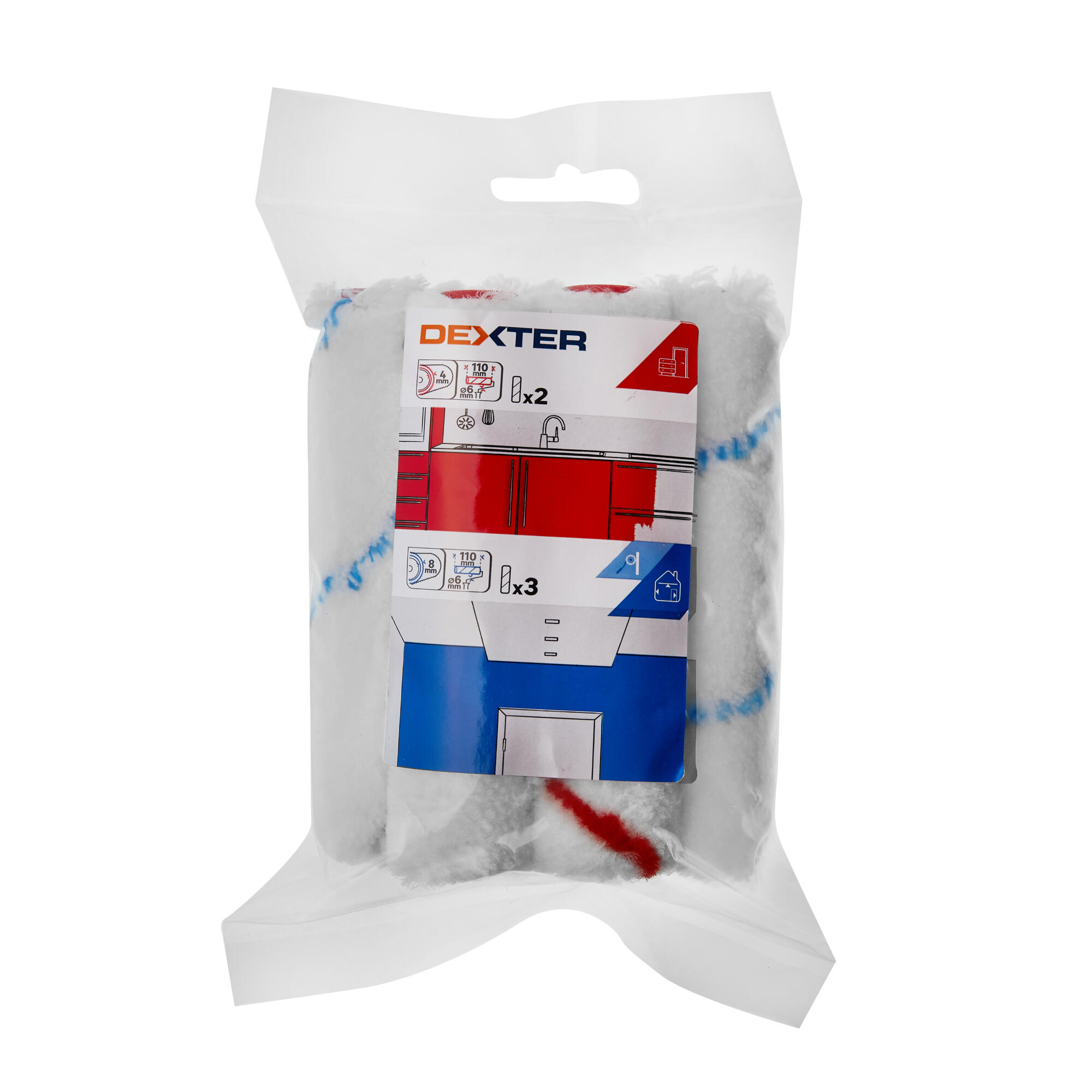 Role Dexter, pentru lac si universale, lungime 110 mm, set 5 bucati 5buc