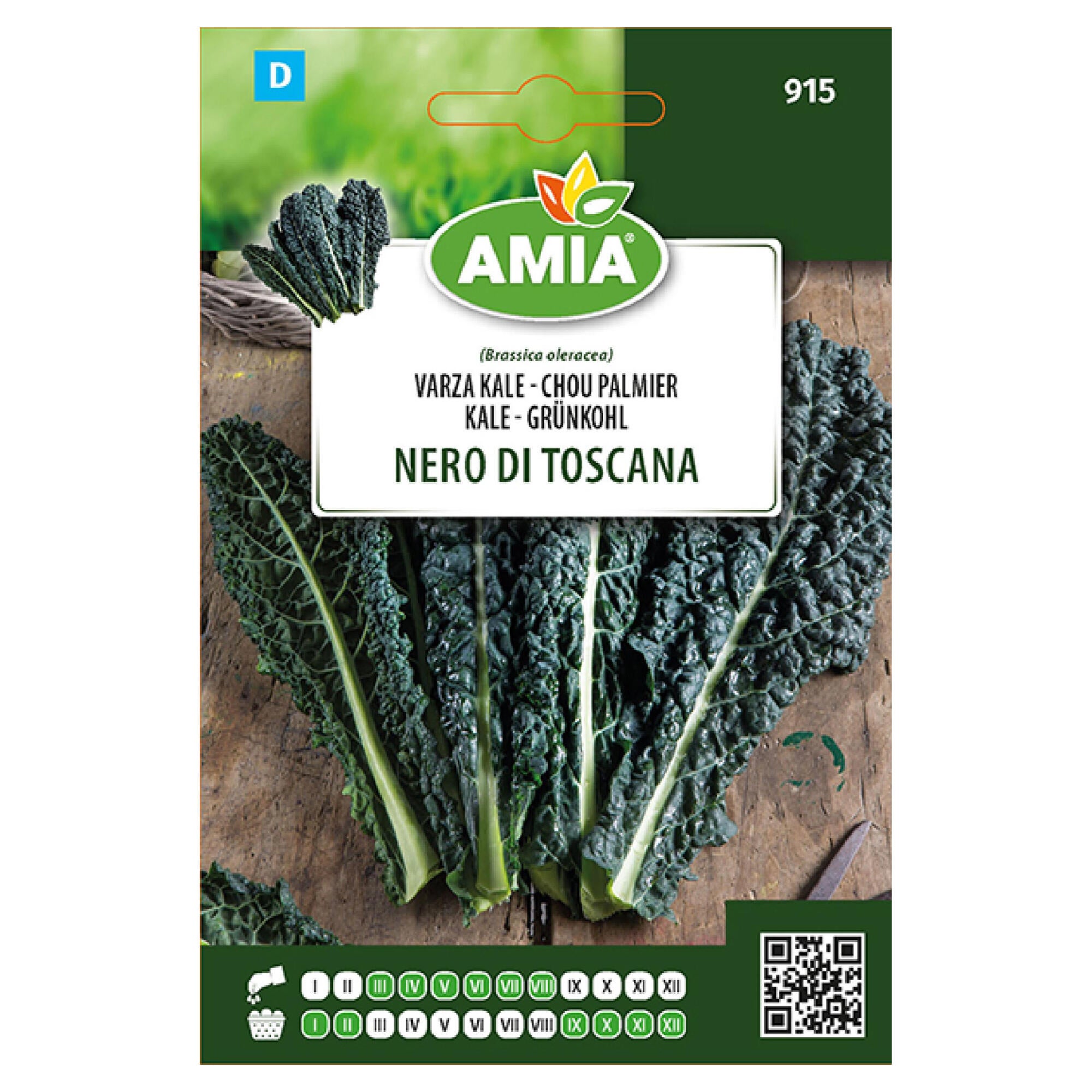 Seminte legume, varza Kale Nero di Toscana, Amia