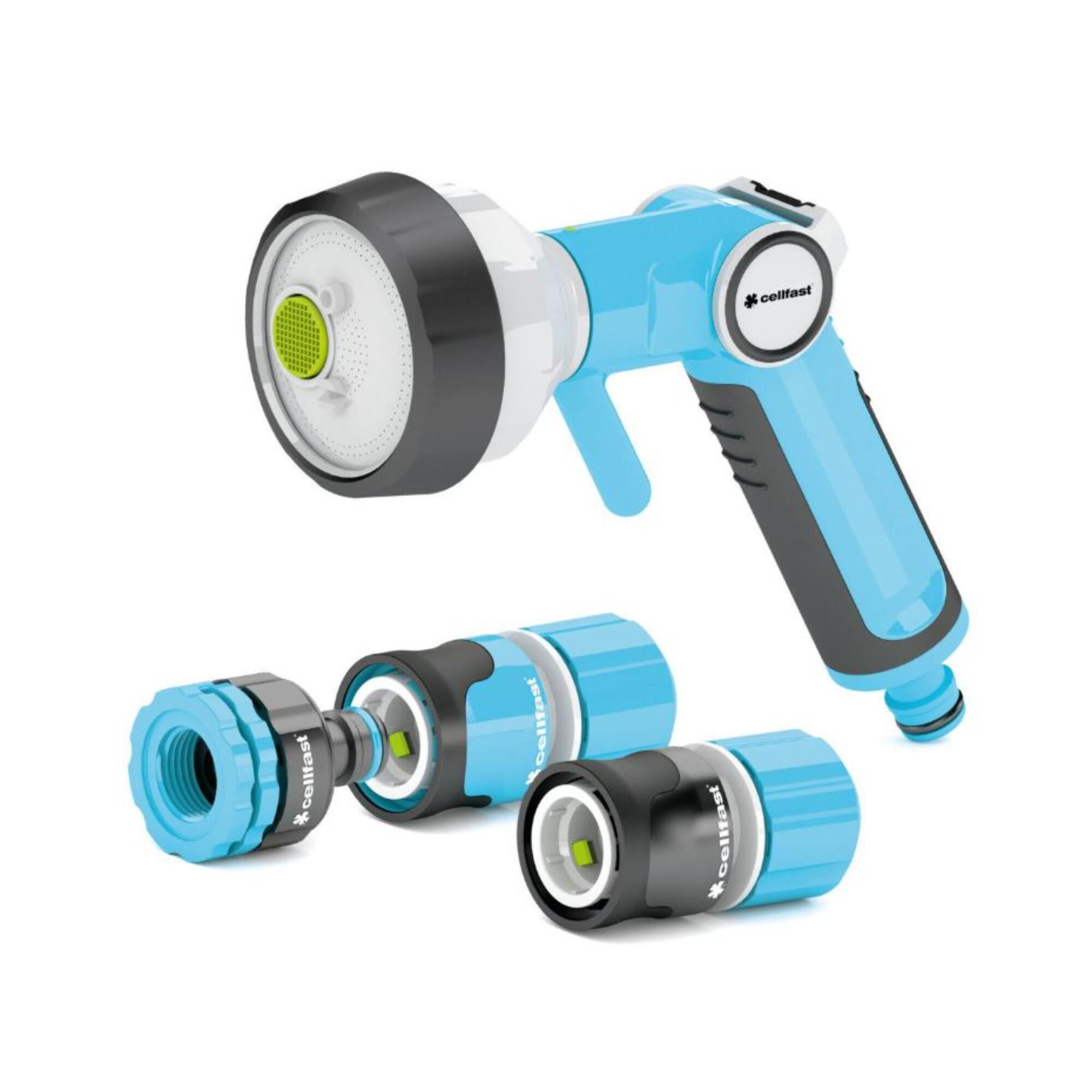 Pistol de stropit Ergo, cu 4 functii, cu conectori 1/2' - 5/8'