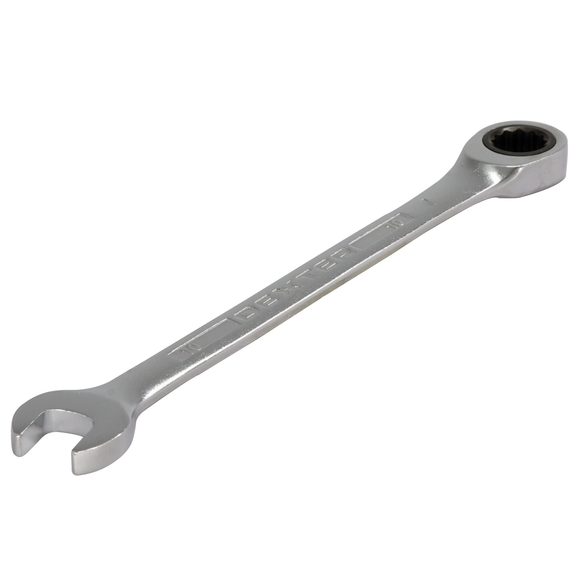 Cheie combinata cu clichet Dexter, 10 mm , crom-vanadiu
