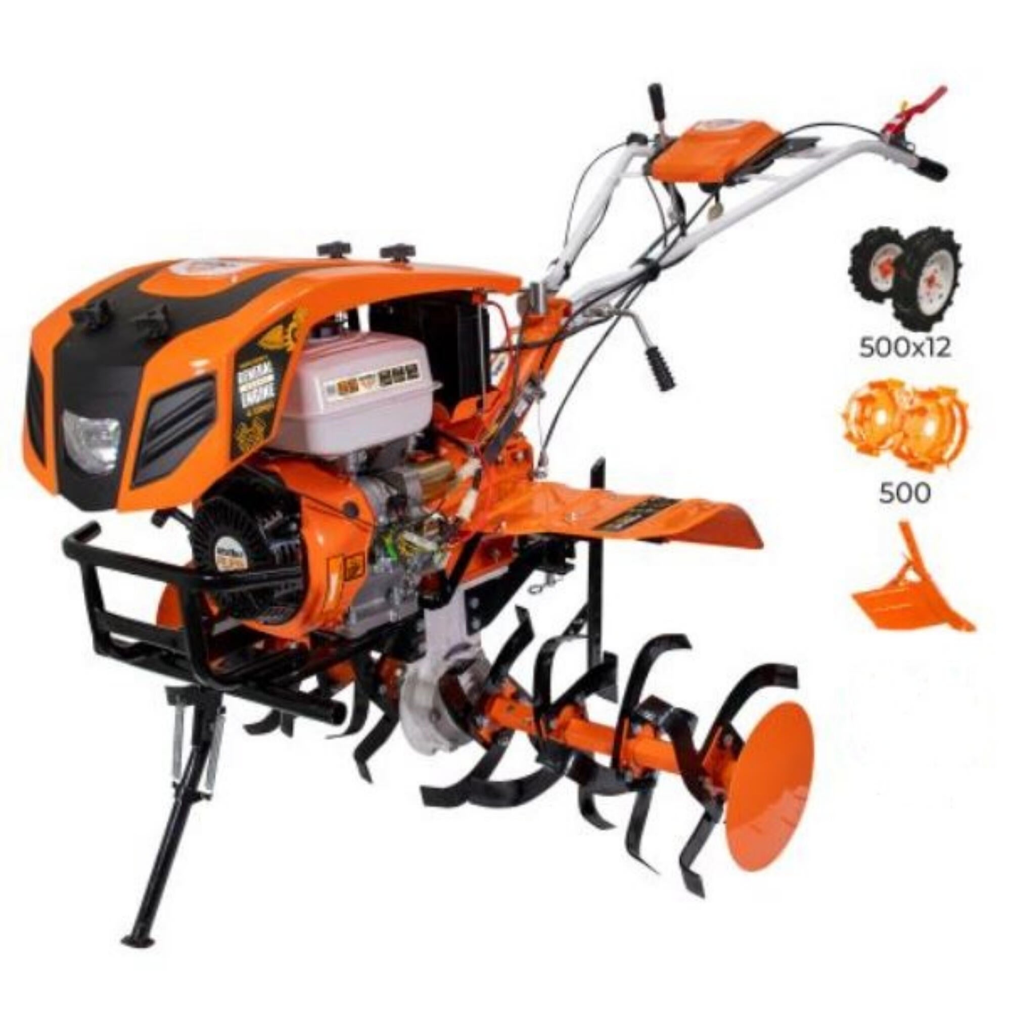 Motosapa pe benzina, Ruris 1250KF, 13 CP, 3 viteze + accesorii
