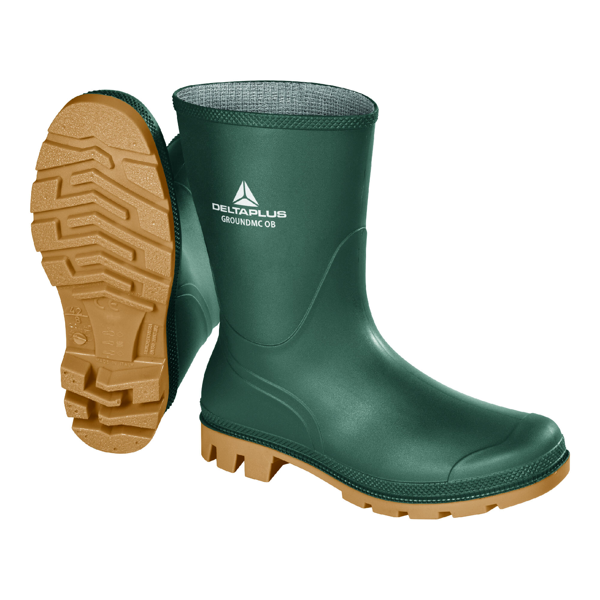 Cizme protectie apa, GroundMc, PVC, interior poliester, marime 44, verde
