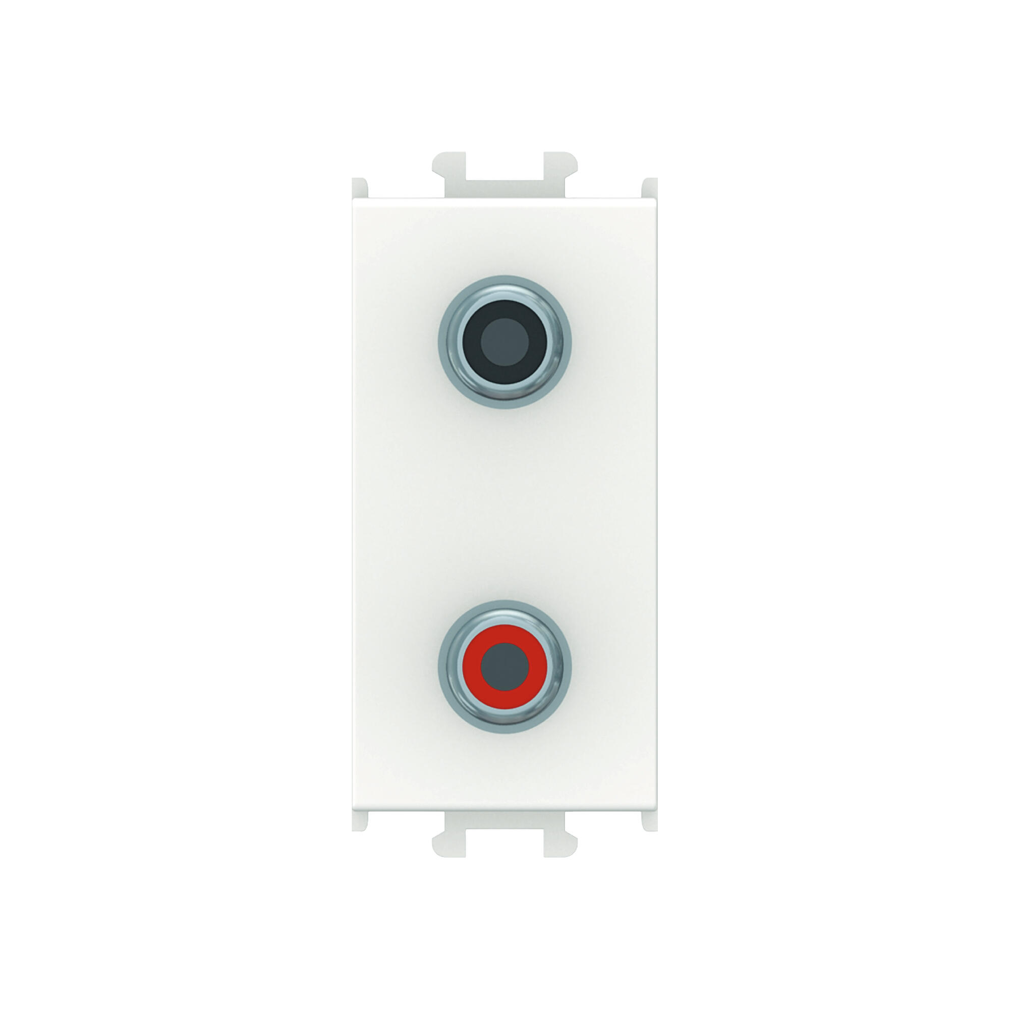 Priza cablu audio Schneider Easy Styl, dubla, modulara, IP20, alba