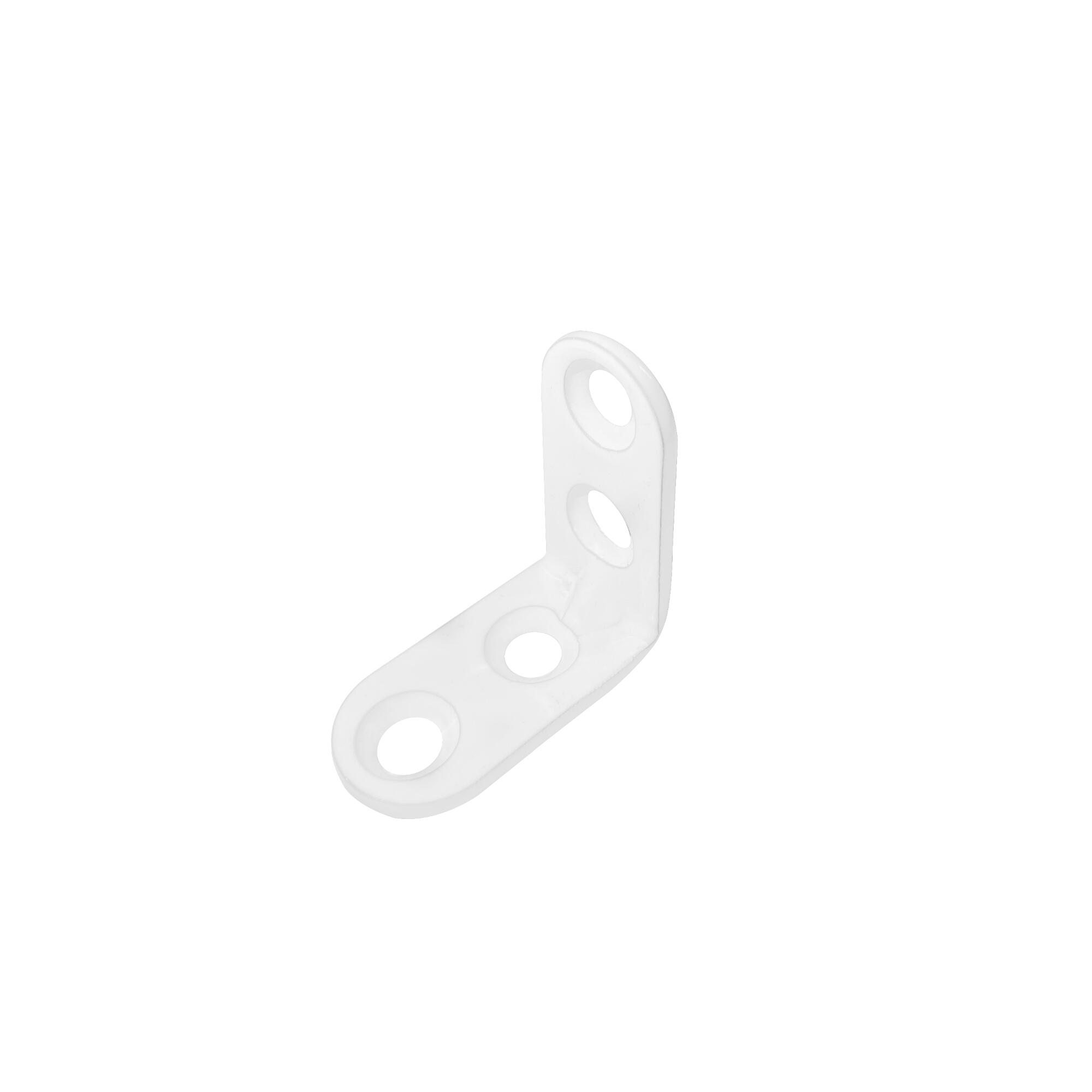Coltar metalic, otel, 30 x 30 x 15 mm, alb (set 20 buc)