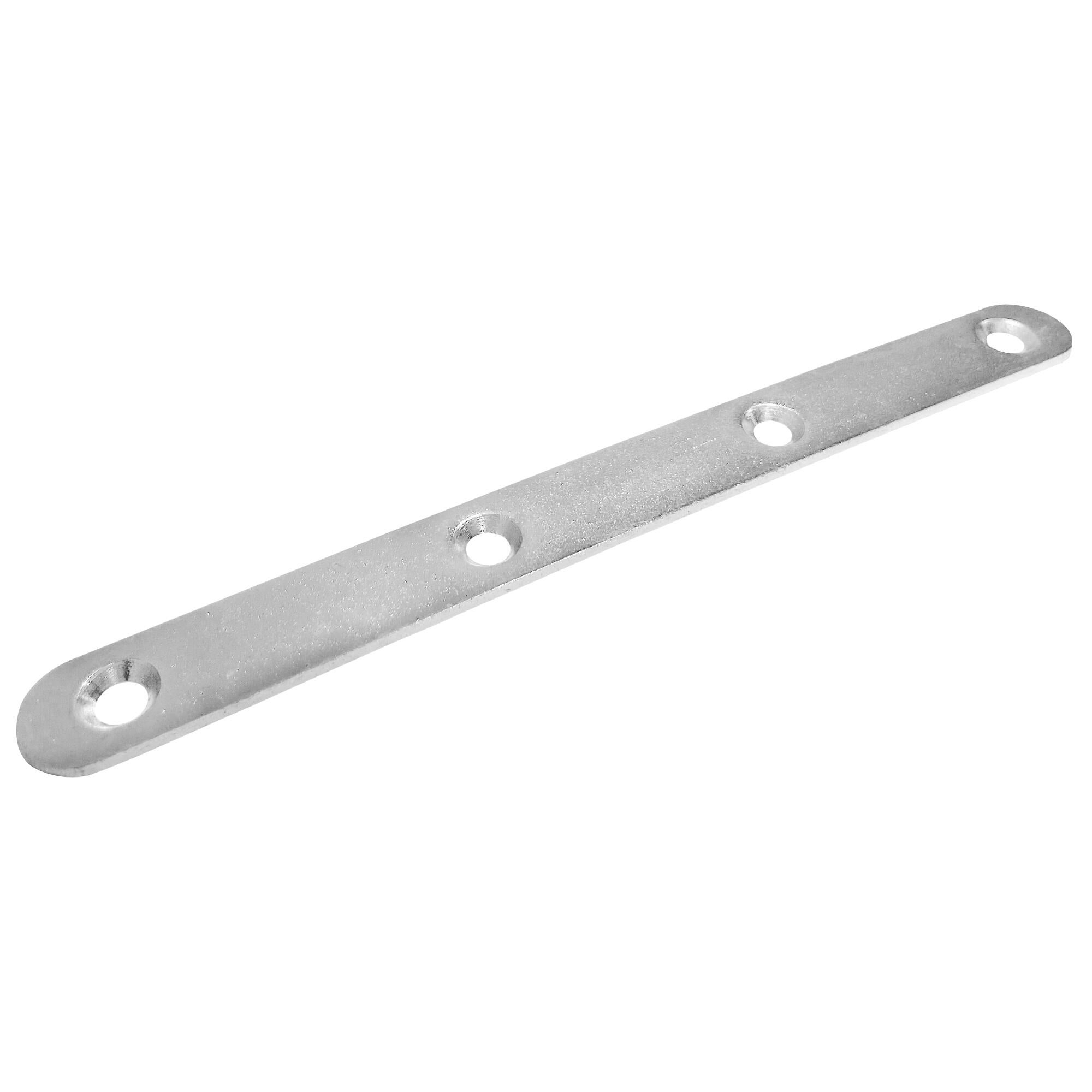 Banda asamblare, otel zincat, 156 x 15 x 2 mm, argintiu