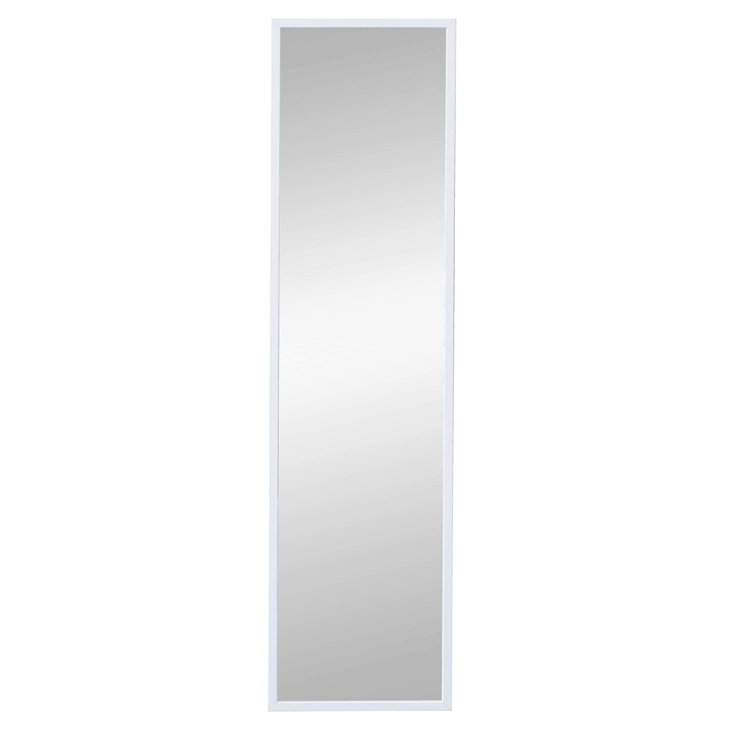 Espejo enmarcado rectangular blanco inspire 32.4 x122.4 cm