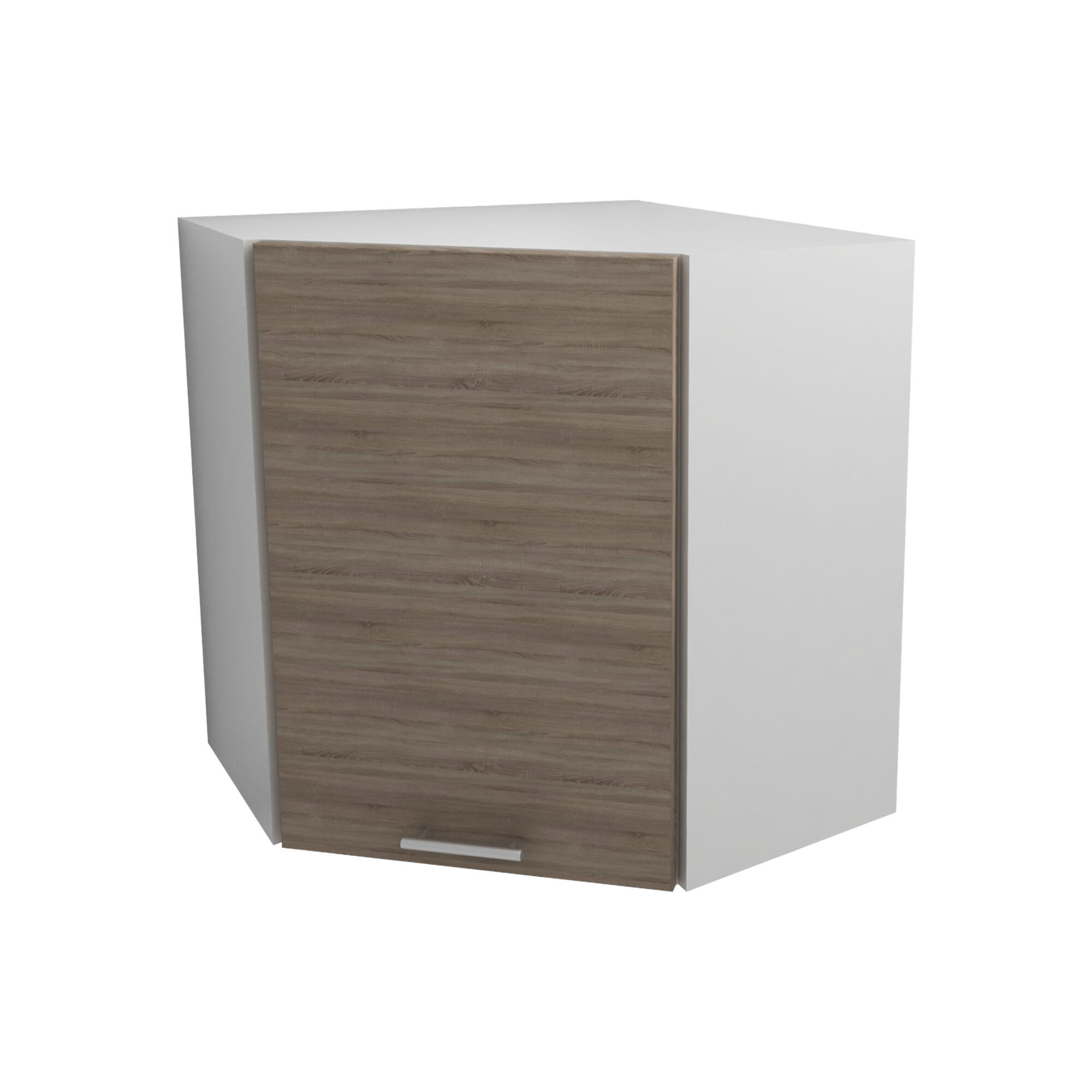 Corp superior Delice, de colt, latime 60 cm, material usa PAL melaminat, decor sonoma gri