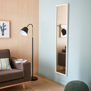 Cadre De Miroir Mural FRAMO Sur Mesure - Noir Brillant, Largeur 40 Cm, Longueur Réglable 30 à 150 Cm, Neuf