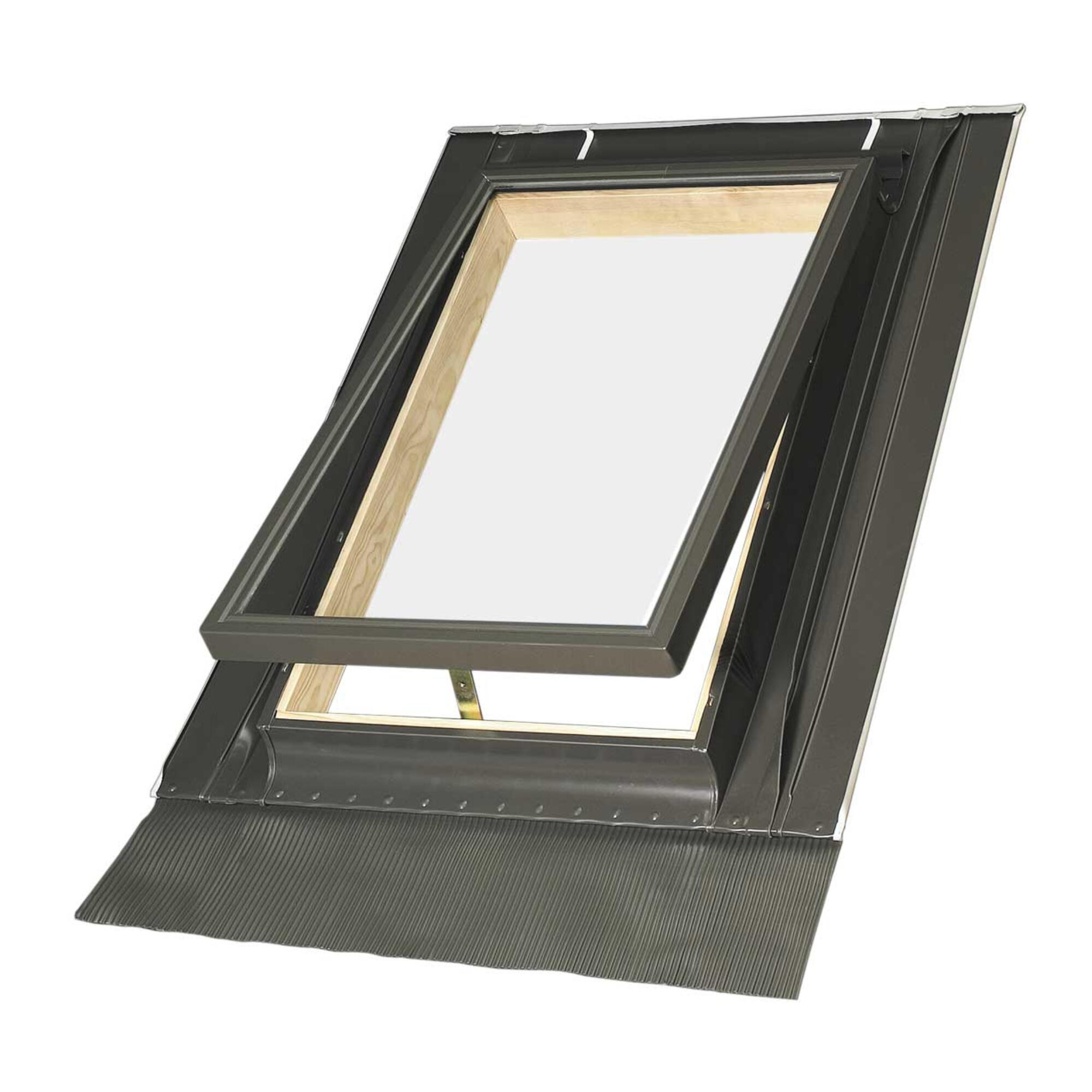 Luminator mansarda OptiLook, lemn si aluminiu, 46 x 75 cm