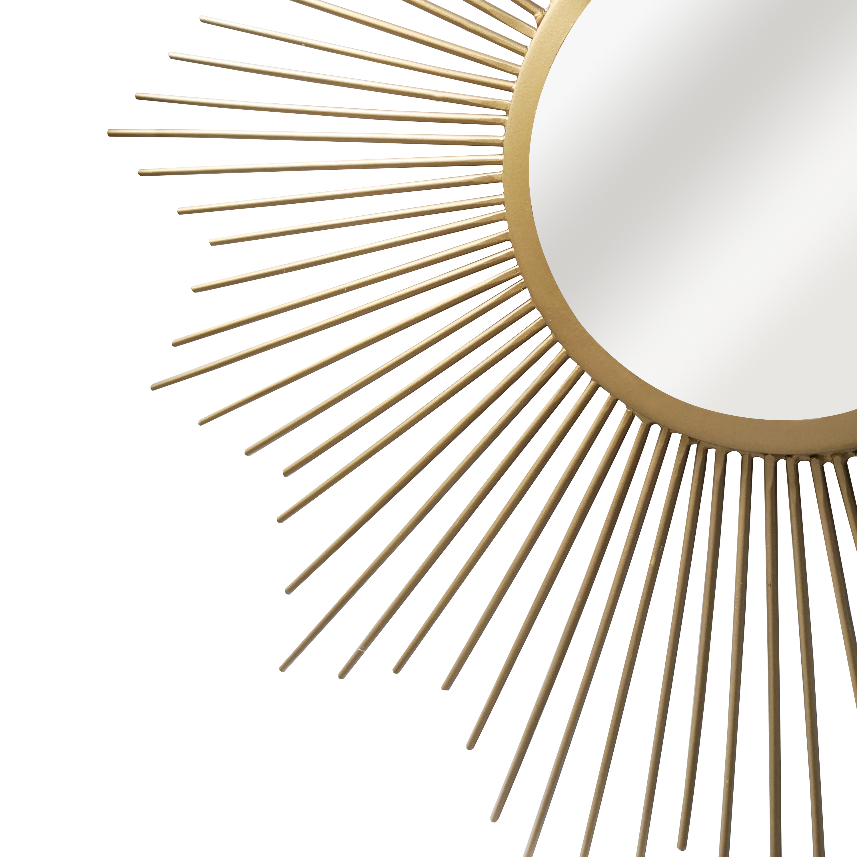 Lustro dekoracyjne Sun złote śr. 55 cm Inspire - 19