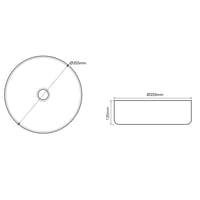 LAVABO SOBREPONER REDONDO 36CM MARMOL - 4