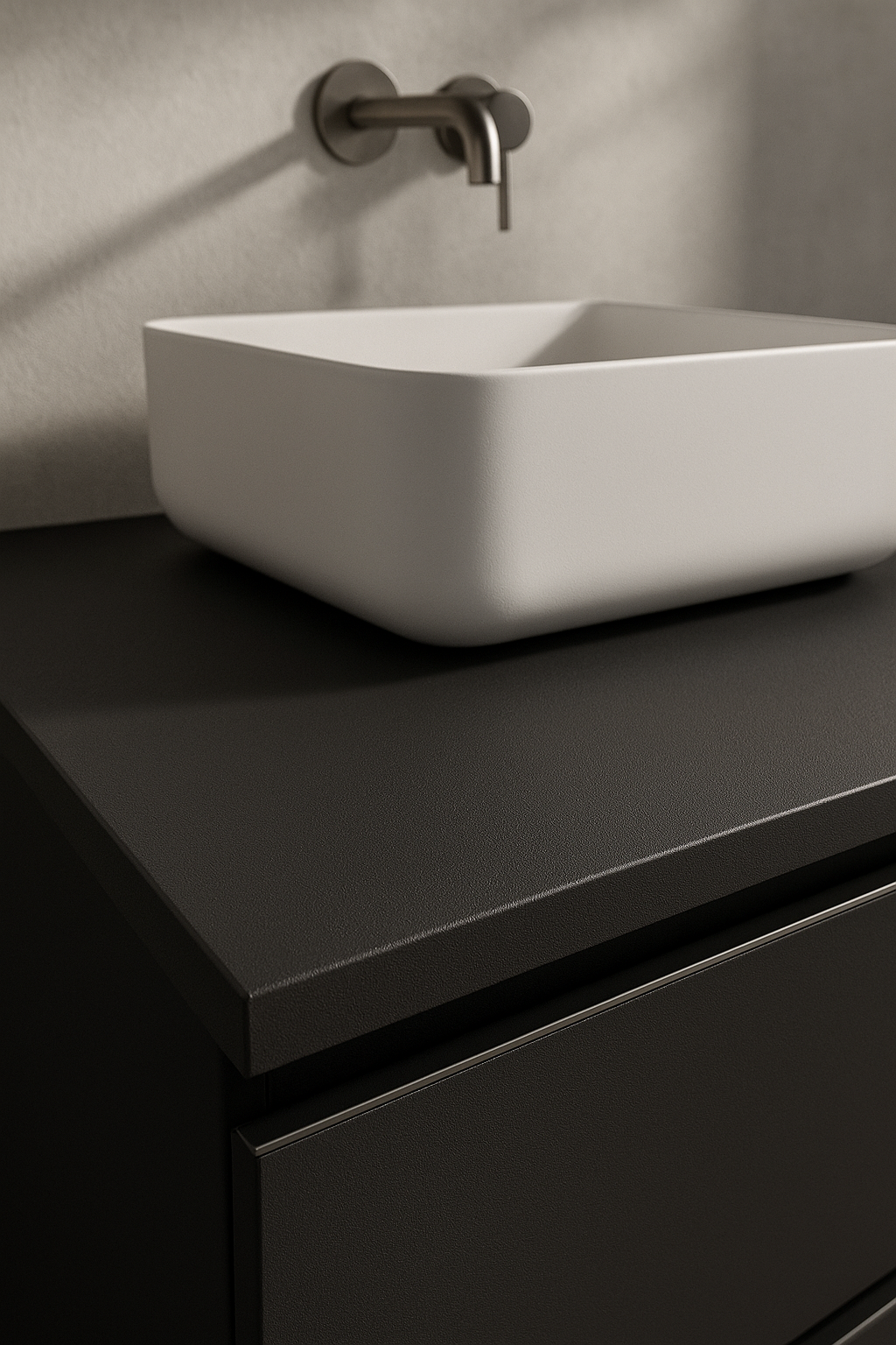 ENCIMERA PARA LAVABO ATLANTIS ANTRACITA 100X46CM - 3