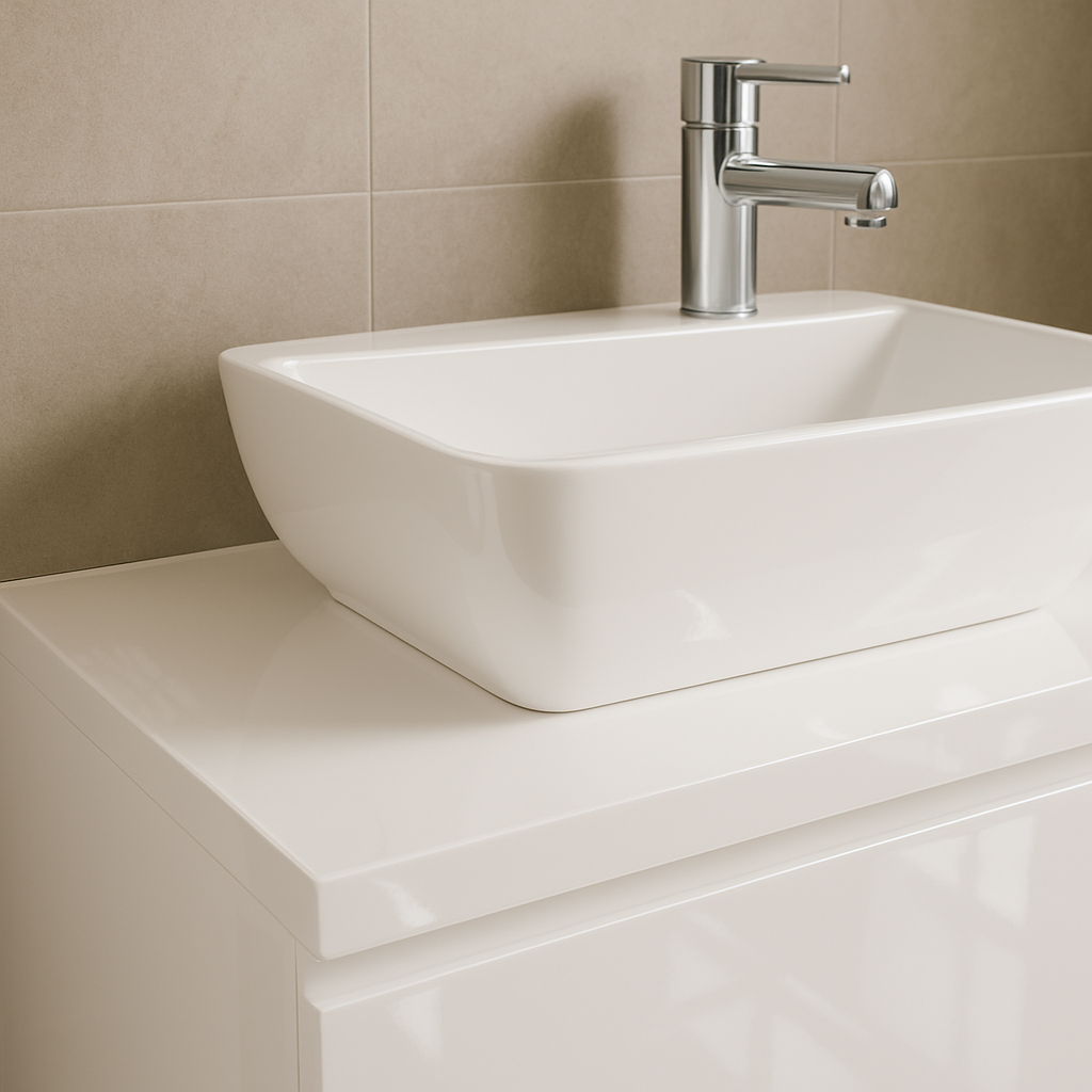 ENCIMERA DE LAVABO ATLANTIS BLANCO 140X46CM - 3