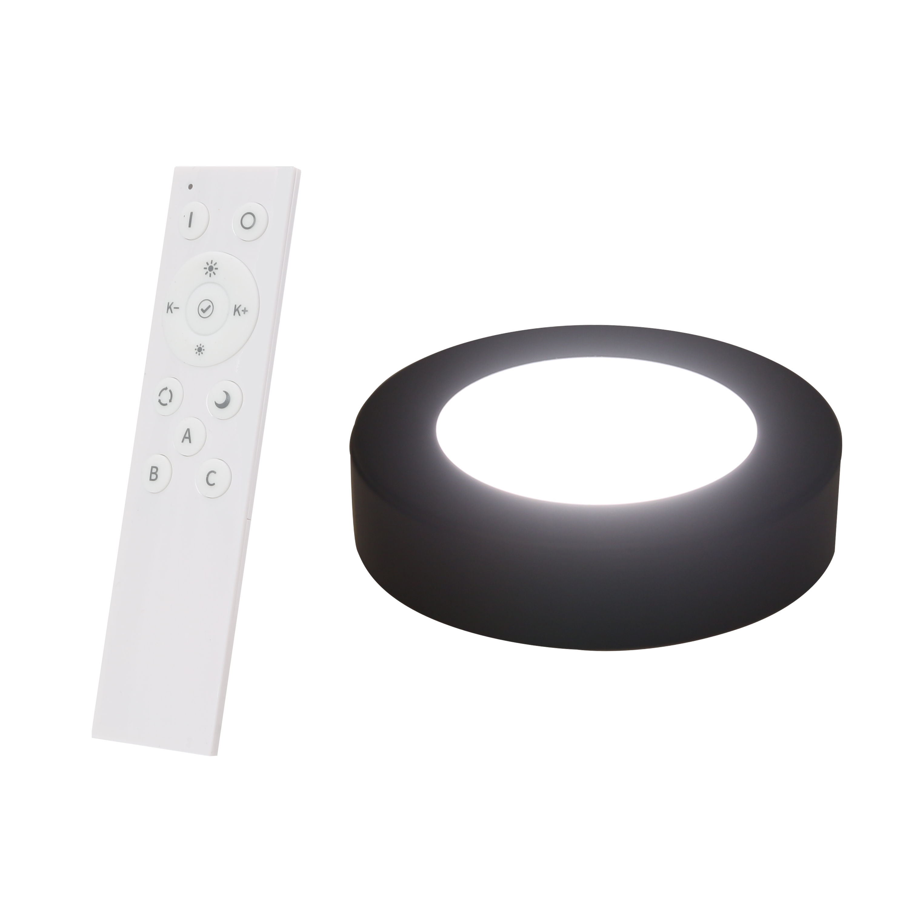 Spot Lakao LED et télécommande, blanc chaud /blanc froid, noir INSPIRE - 7