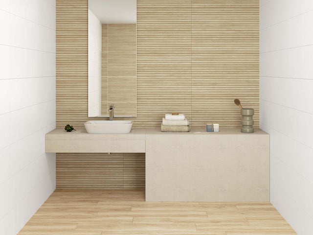 Carrelage mural intérieur décor effet bois l.30 x L.90 cm - Prado Wood