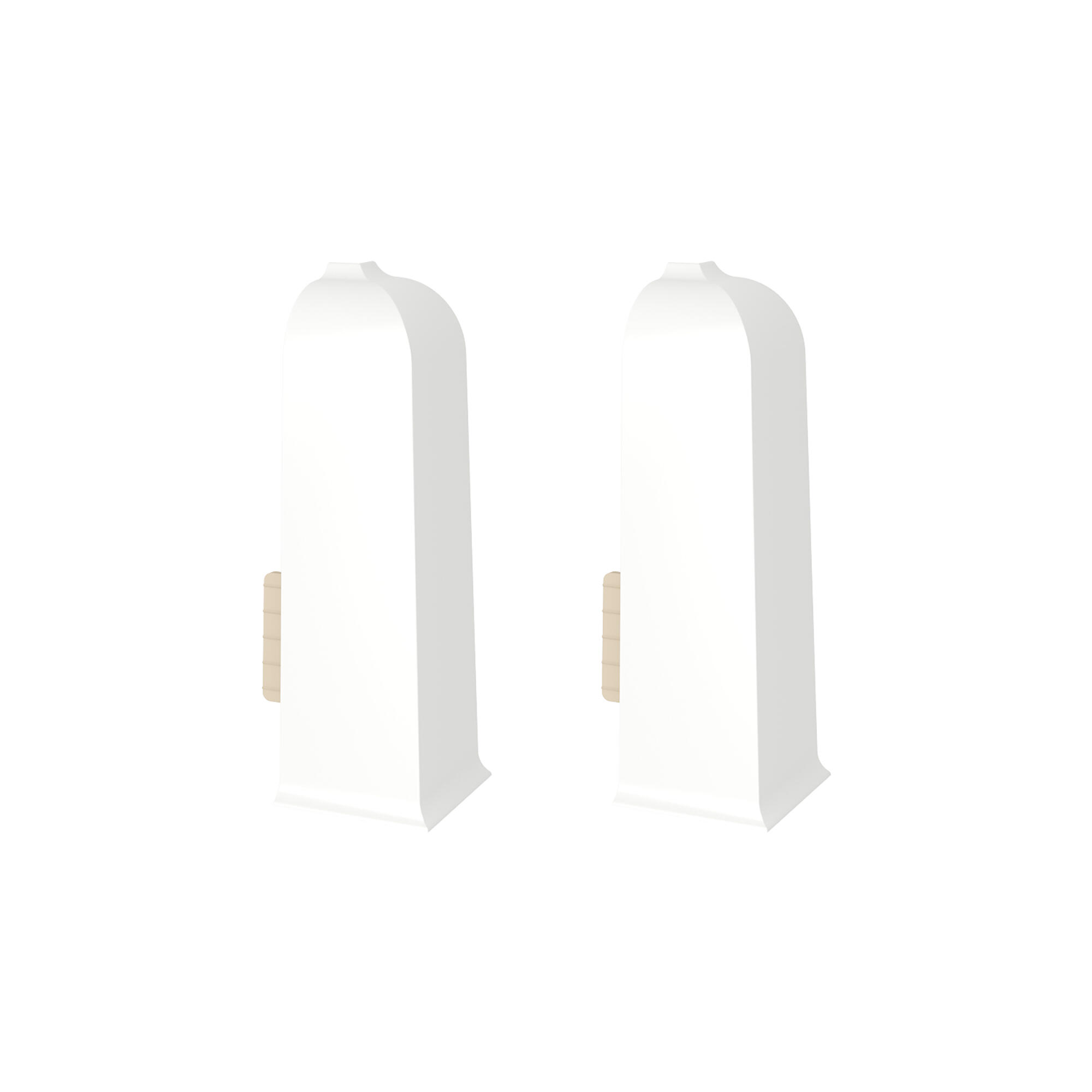 Colt exterior pentru plinta PVC, 60 mm, Vigo, alb, 2 buc/pachet