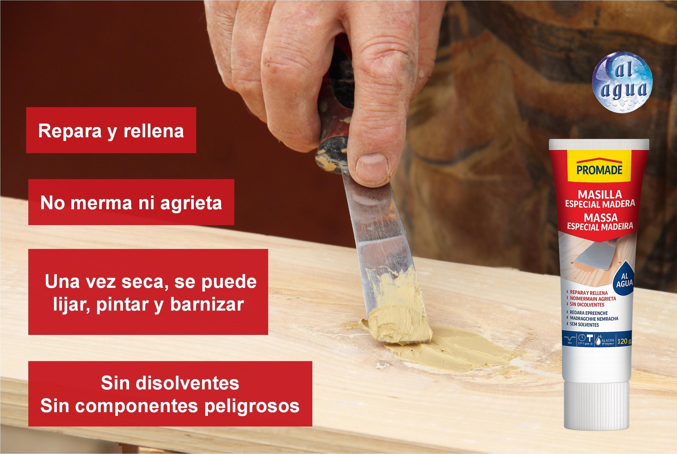 Masilla madera al agua PROMADE 120 gr teka - 3