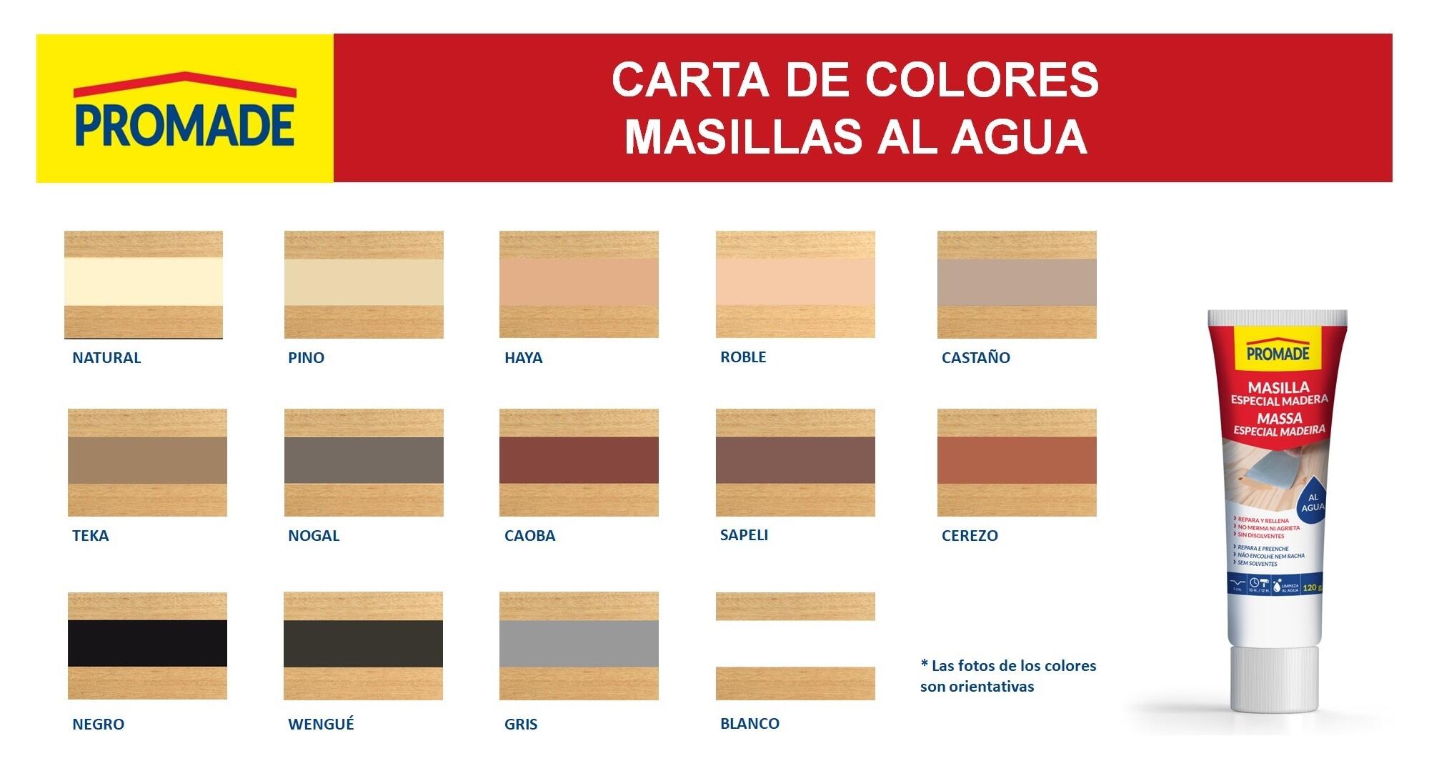 Masilla madera al agua PROMADE 120 gr haya - 4