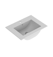 LAVABO DE ENCIMERA 61CM BLANCO MATE - 1