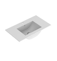 LAVABO DE ENCIMERA 81CM BLANCO MATE - 1