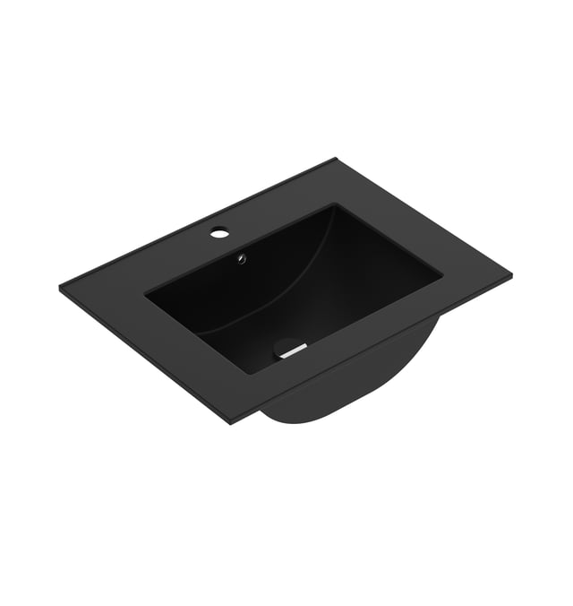 LAVABO DE ENCIMERA 61CM NEGRO MATE