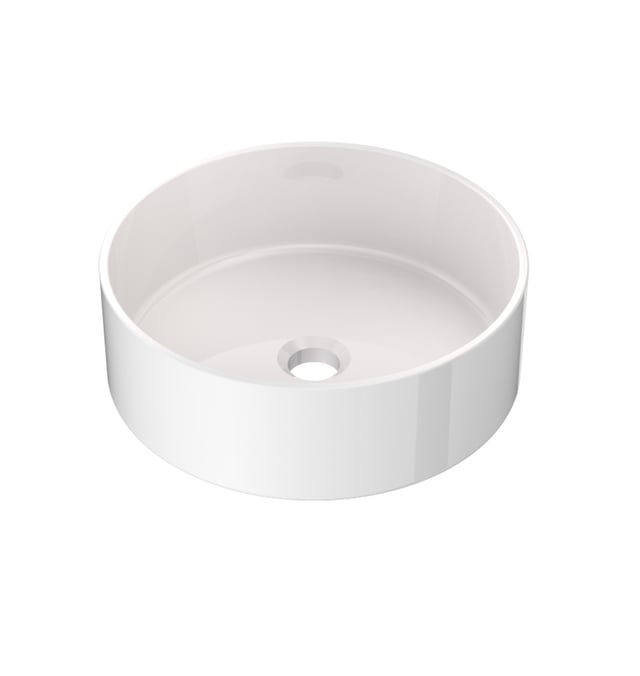 LAVABO SOBREPONER REDONDO 36CM BLANCO