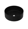 LAVABO SOBREPONER REDONDO 36CM NEGRO MATE - 1