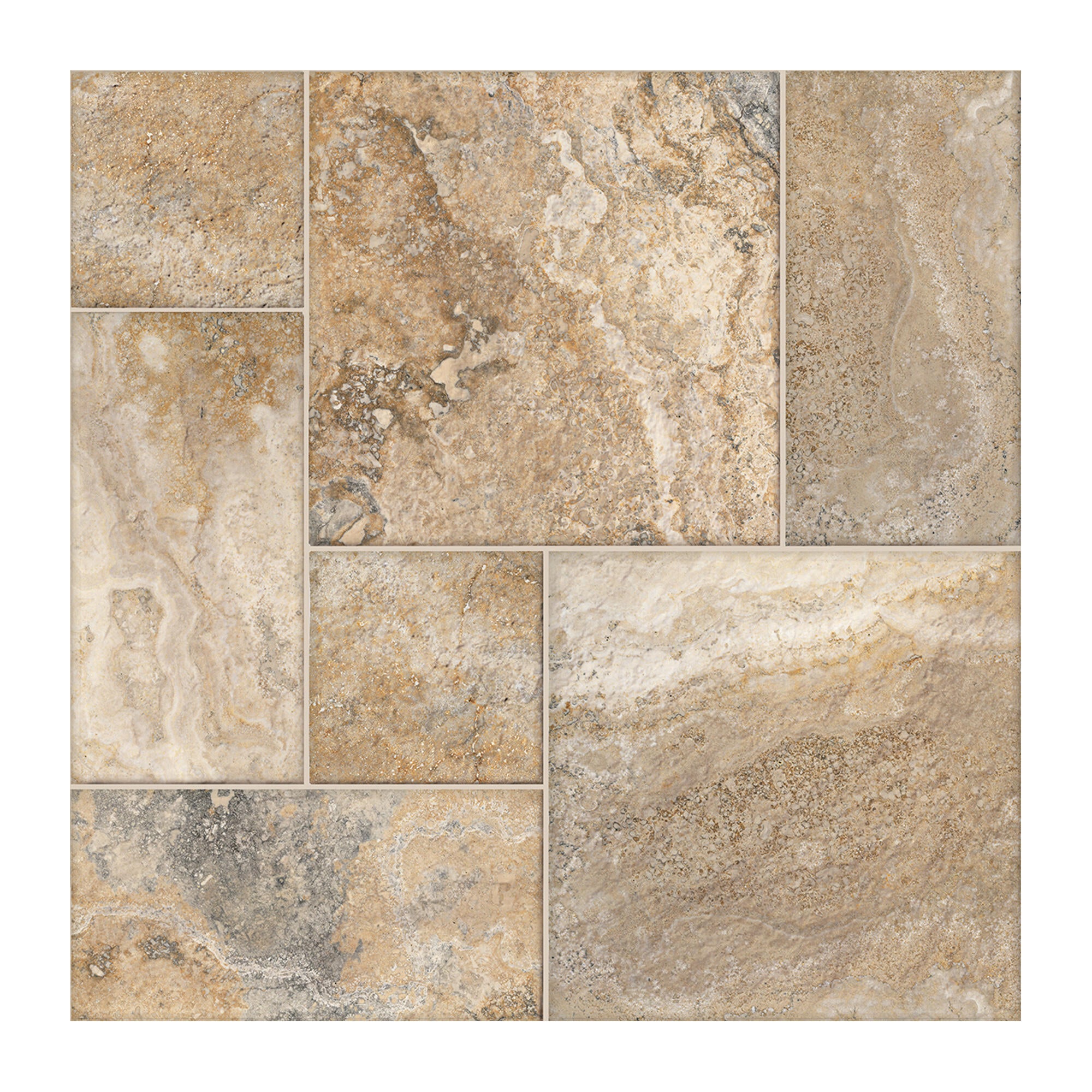 Gresie exterior portelanata, 45 x 45 cm, Cesarom Gardena, aspect