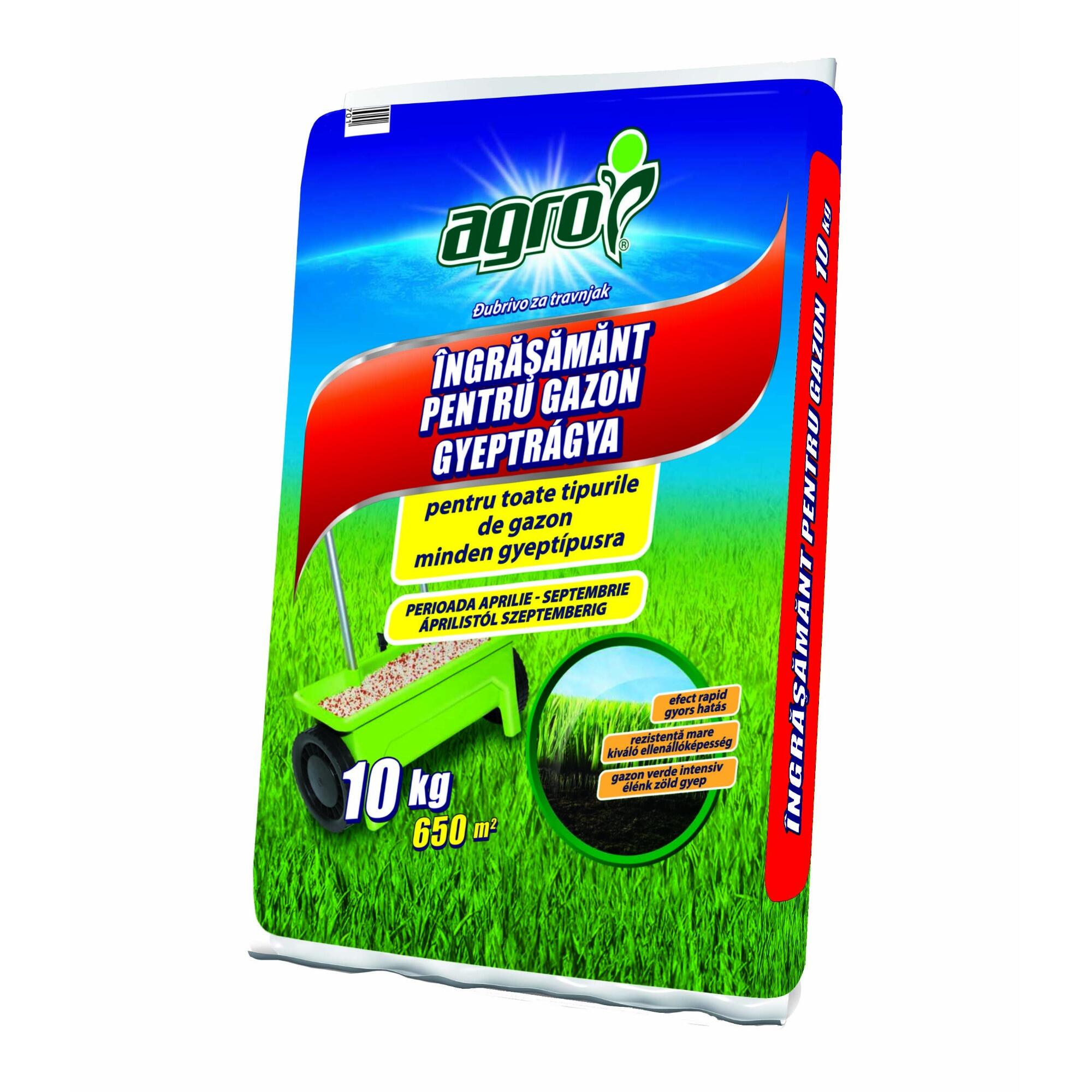Ingrasamant pentru gazon Agro, granulat, 10kg