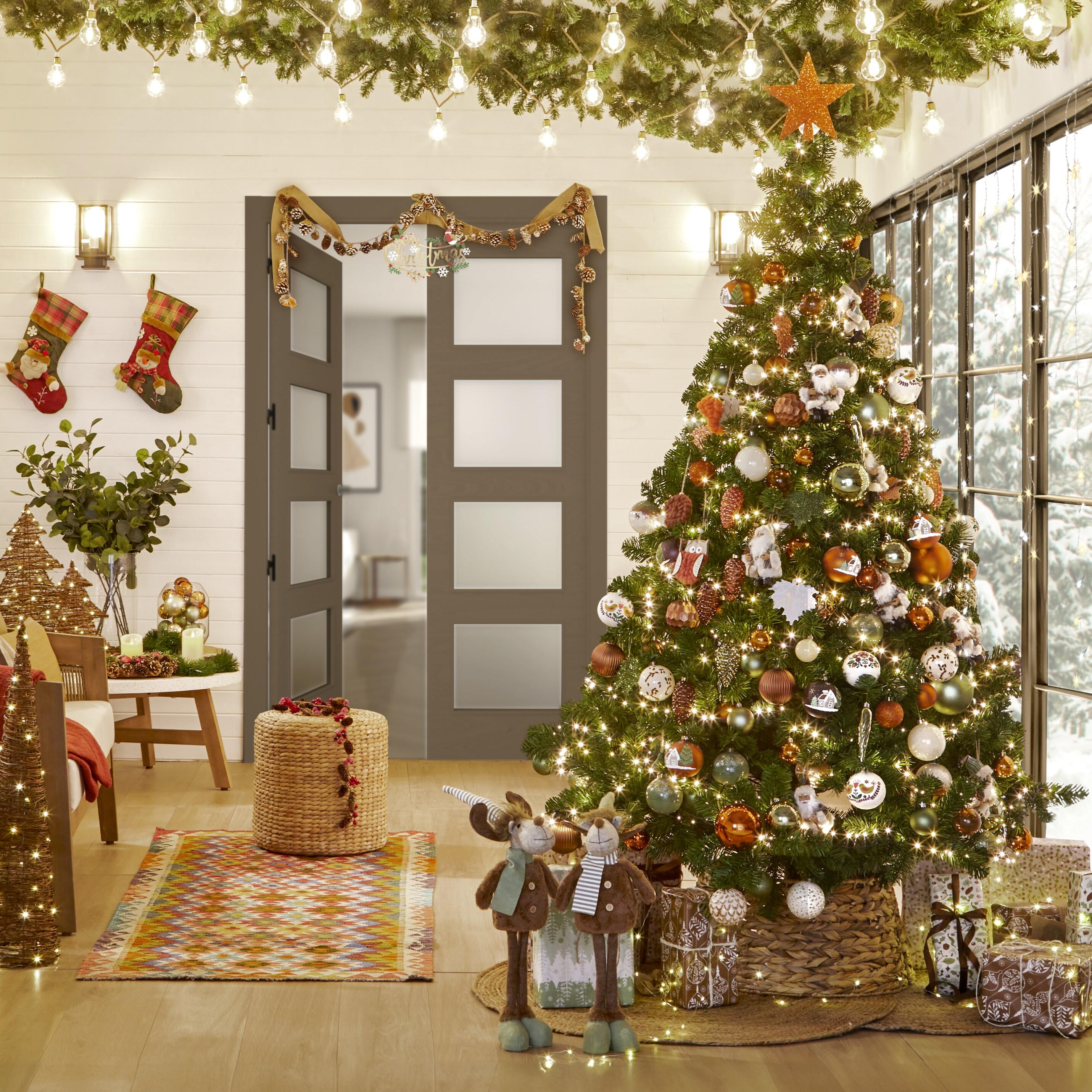 Conjunto de 33 enfeites de natal dourado - 4