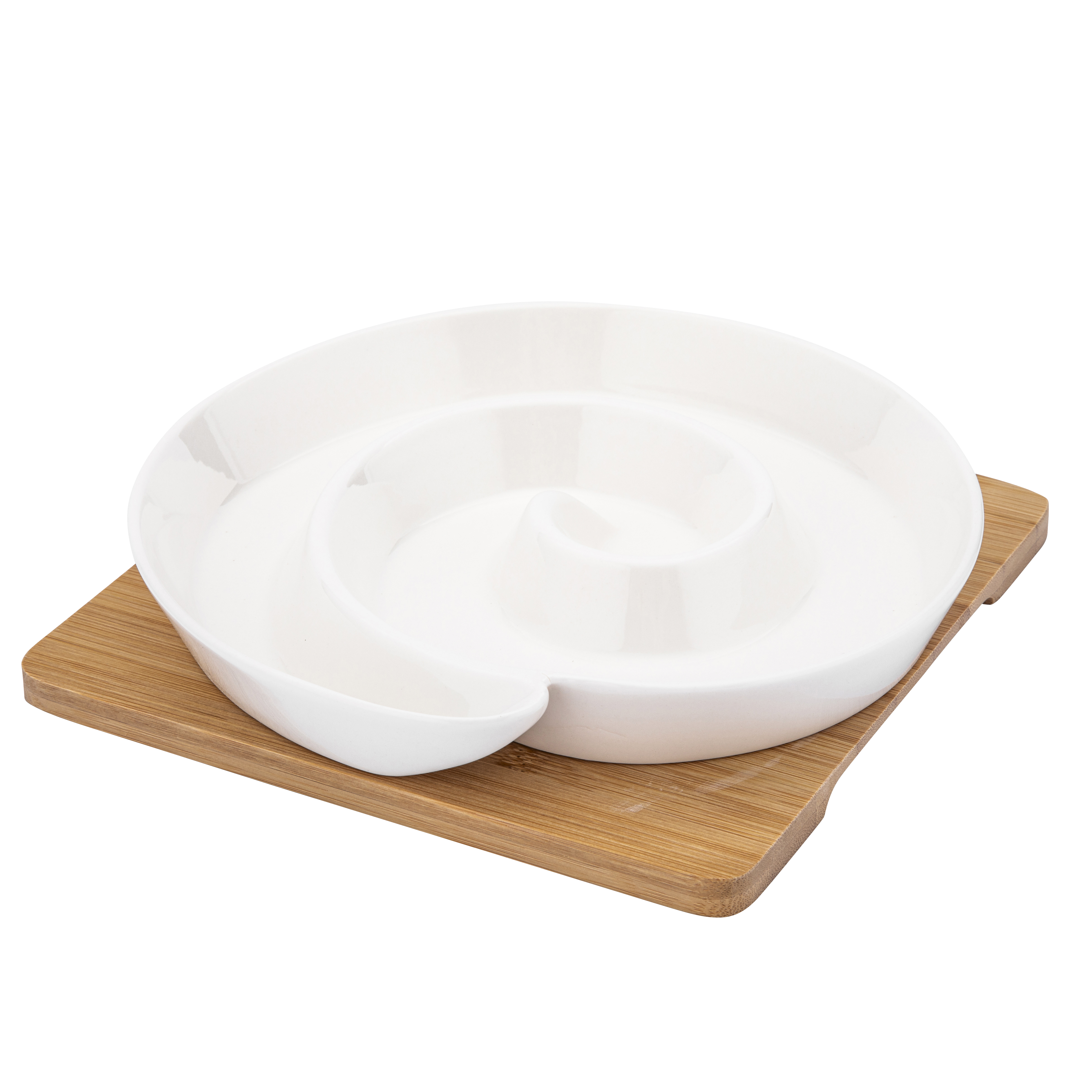 Naczynie na przekąski z porcelany kremowej