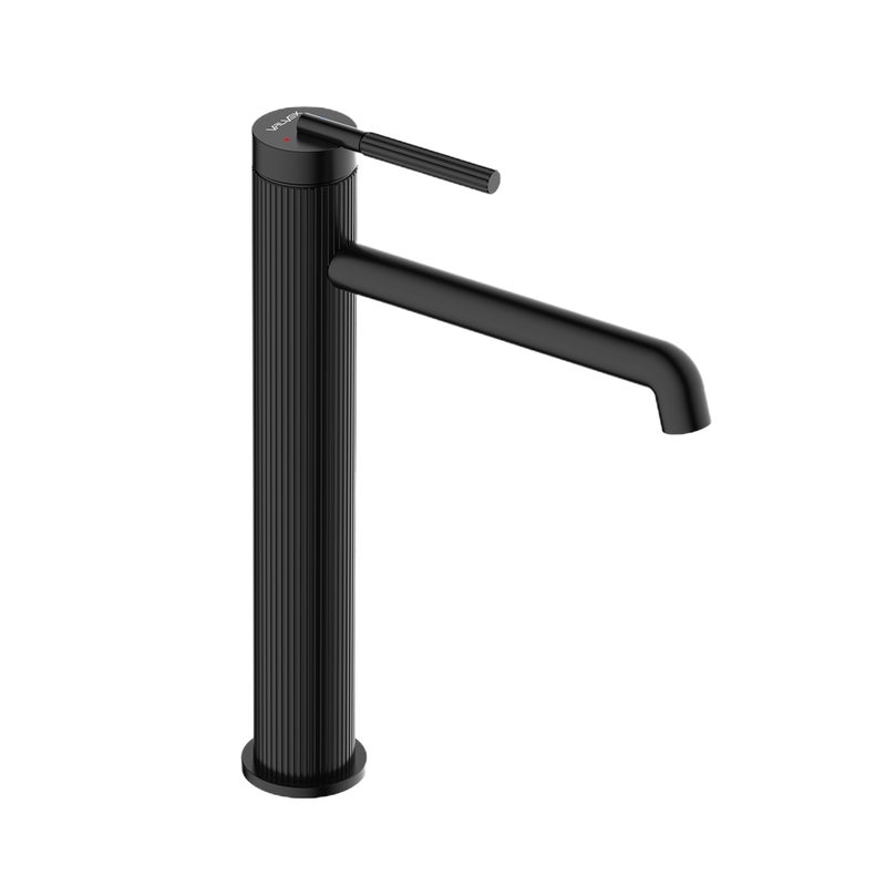 Bateria umywalkowa wysoka Elgreco 9 l/min czarna Valvex