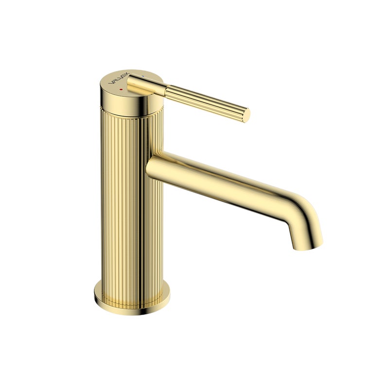 Bateria umywalkowa Elgreco 9 l/min złota szczotkowana Valvex