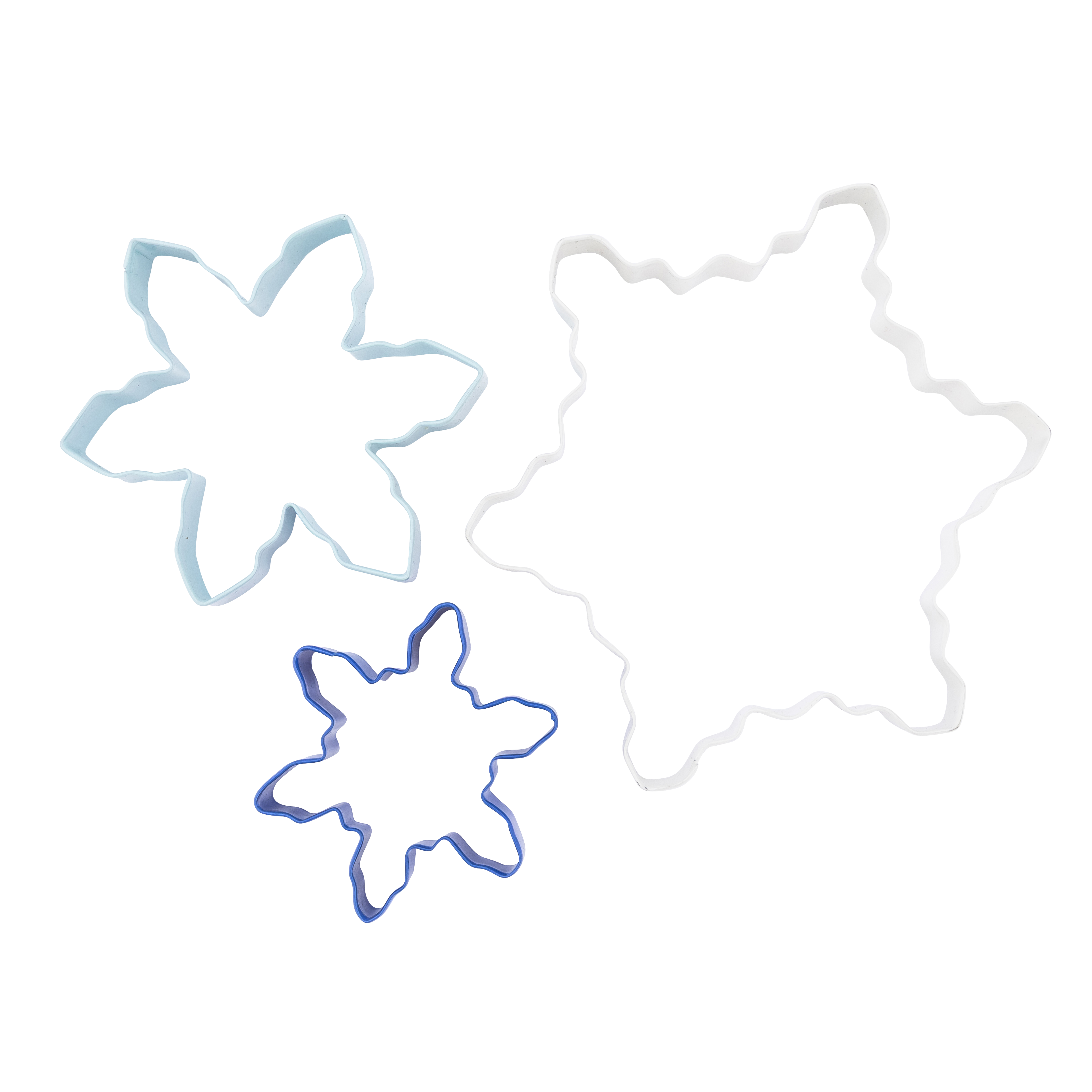 3 wykrywacze do pierników i ciastek w kształcie śnieżynek